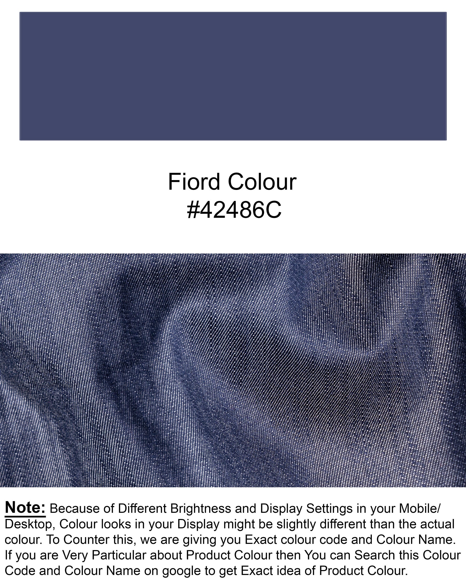 Denim Blue Chambray Premium Cotton Shirt 5449-38, 5449-H-38, 5449-39, 5449-H-39, 5449-40, 5449-H-40, 5449-42, 5449-H-42, 5449-44, 5449-H-44, 5449-46, 5449-H-46, 5449-48, 5449-H-48, 5449-50, 5449-H-50, 5449-52, 5449-H-52
