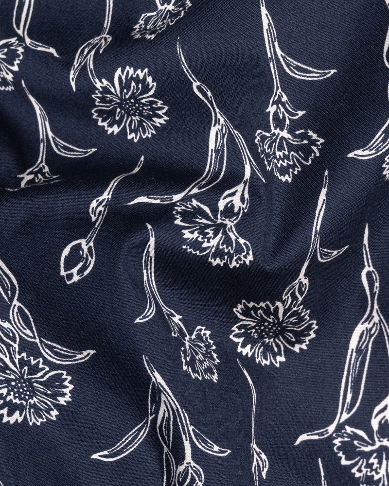 Navy Blue Floral Printed Premium Cotton Shirt 5535-BLE-38, 5535-BLE-H-38, 5535-BLE-39, 5535-BLE-H-39, 5535-BLE-40, 5535-BLE-H-40, 5535-BLE-42, 5535-BLE-H-42, 5535-BLE-44, 5535-BLE-H-44, 5535-BLE-46, 5535-BLE-H-46, 5535-BLE-48, 5535-BLE-H-48, 5535-BLE-50, 5535-BLE-H-50, 5535-BLE-52, 5535-BLE-H-52