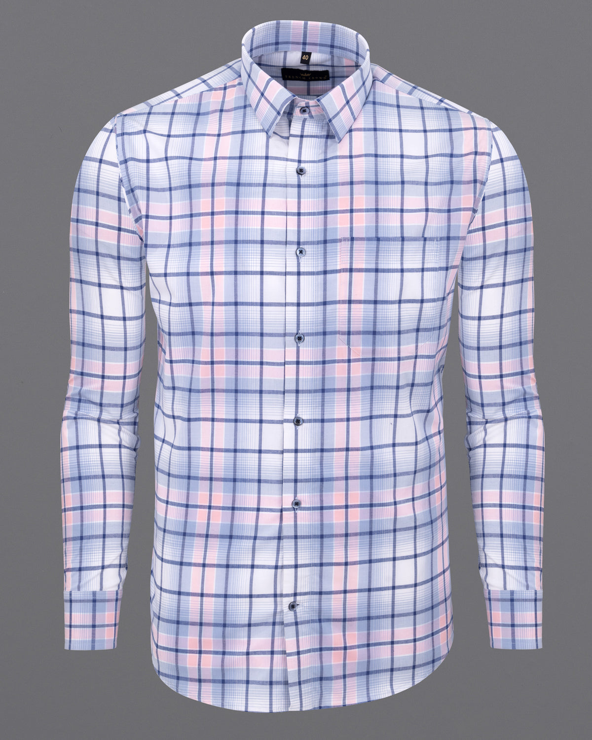 Torea Bay Blue Plaid Premium Cotton Shirt 5591-BLE-38, 5591-BLE-H-38, 5591-BLE-39, 5591-BLE-H-39, 5591-BLE-40, 5591-BLE-H-40, 5591-BLE-42, 5591-BLE-H-42, 5591-BLE-44, 5591-BLE-H-44, 5591-BLE-46, 5591-BLE-H-46, 5591-BLE-48, 5591-BLE-H-48, 5591-BLE-50, 5591-BLE-H-50, 5591-BLE-52, 5591-BLE-H-52