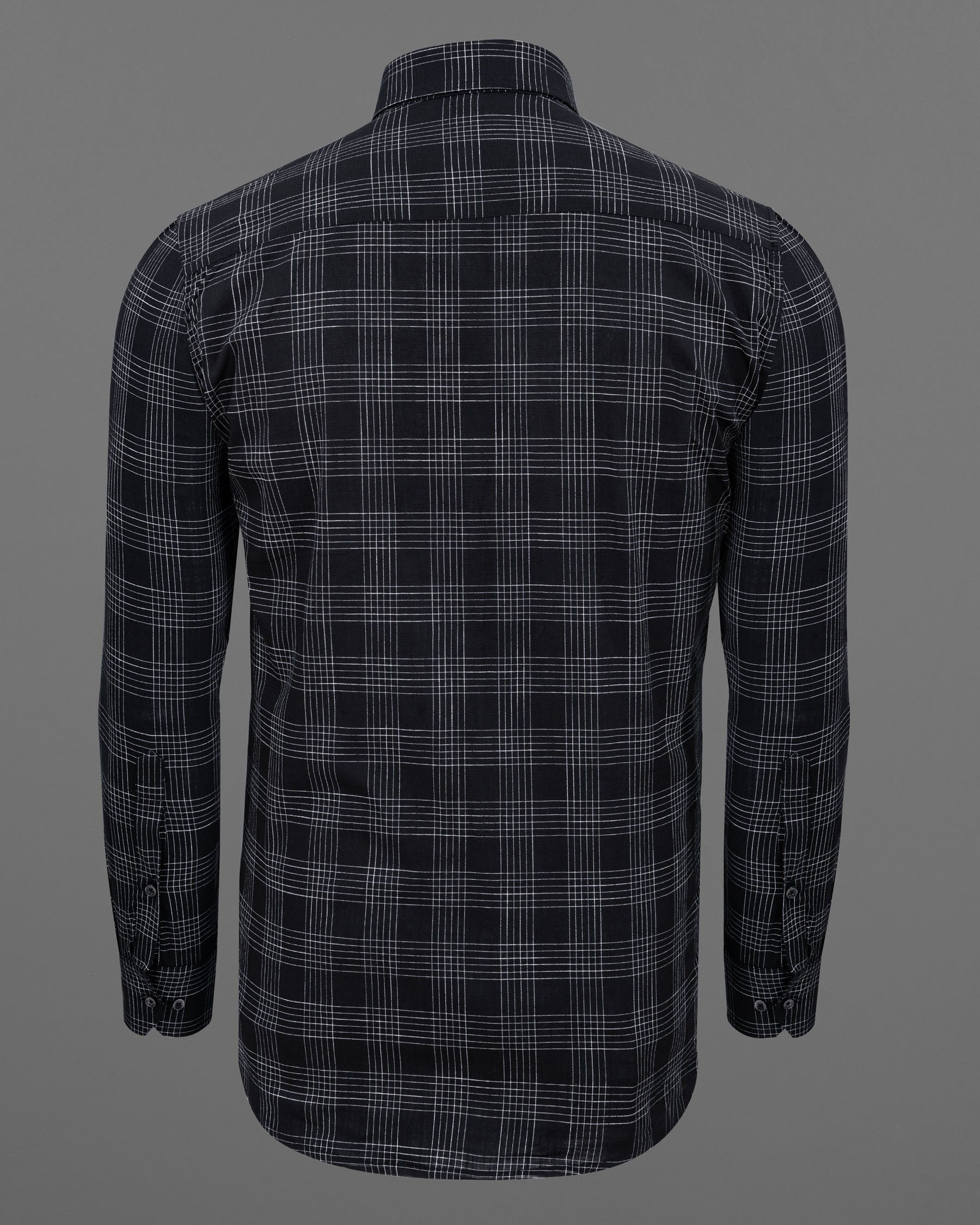 Jade Black Plaid Luxurious Linen Shirt 5593-BLK-38, 5593-BLK-H-38, 5593-BLK-39, 5593-BLK-H-39, 5593-BLK-40, 5593-BLK-H-40, 5593-BLK-42, 5593-BLK-H-42, 5593-BLK-44, 5593-BLK-H-44, 5593-BLK-46, 5593-BLK-H-46, 5593-BLK-48, 5593-BLK-H-48, 5593-BLK-50, 5593-BLK-H-50, 5593-BLK-52, 5593-BLK-H-52