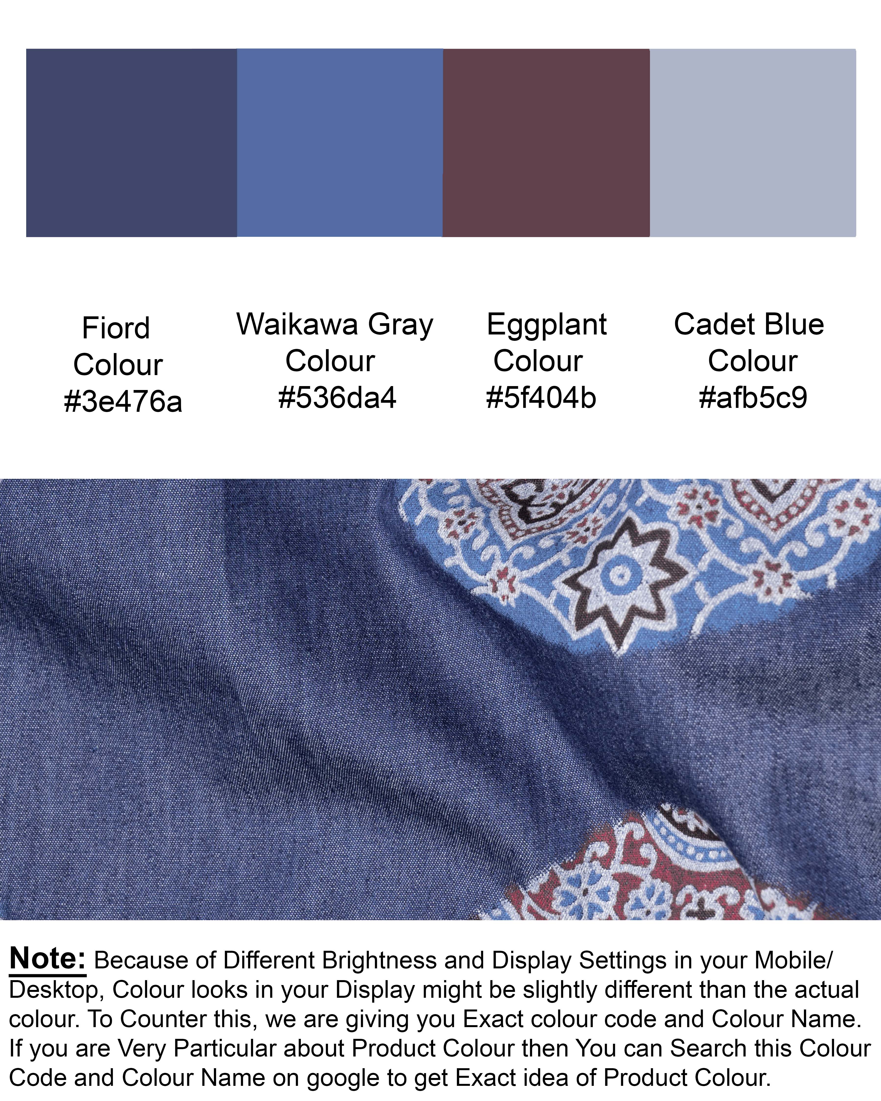 Fiord Blue Chambray Premium Cotton Kurta Shirt 5651-KS-38, 5651-KS-H-38, 5651-KS-39, 5651-KS-H-39, 5651-KS-40, 5651-KS-H-40, 5651-KS-42, 5651-KS-H-42, 5651-KS-44, 5651-KS-H-44, 5651-KS-46, 5651-KS-H-46, 5651-KS-48, 5651-KS-H-48, 5651-KS-50, 5651-KS-H-50, 5651-KS-52, 5651-KS-H-52