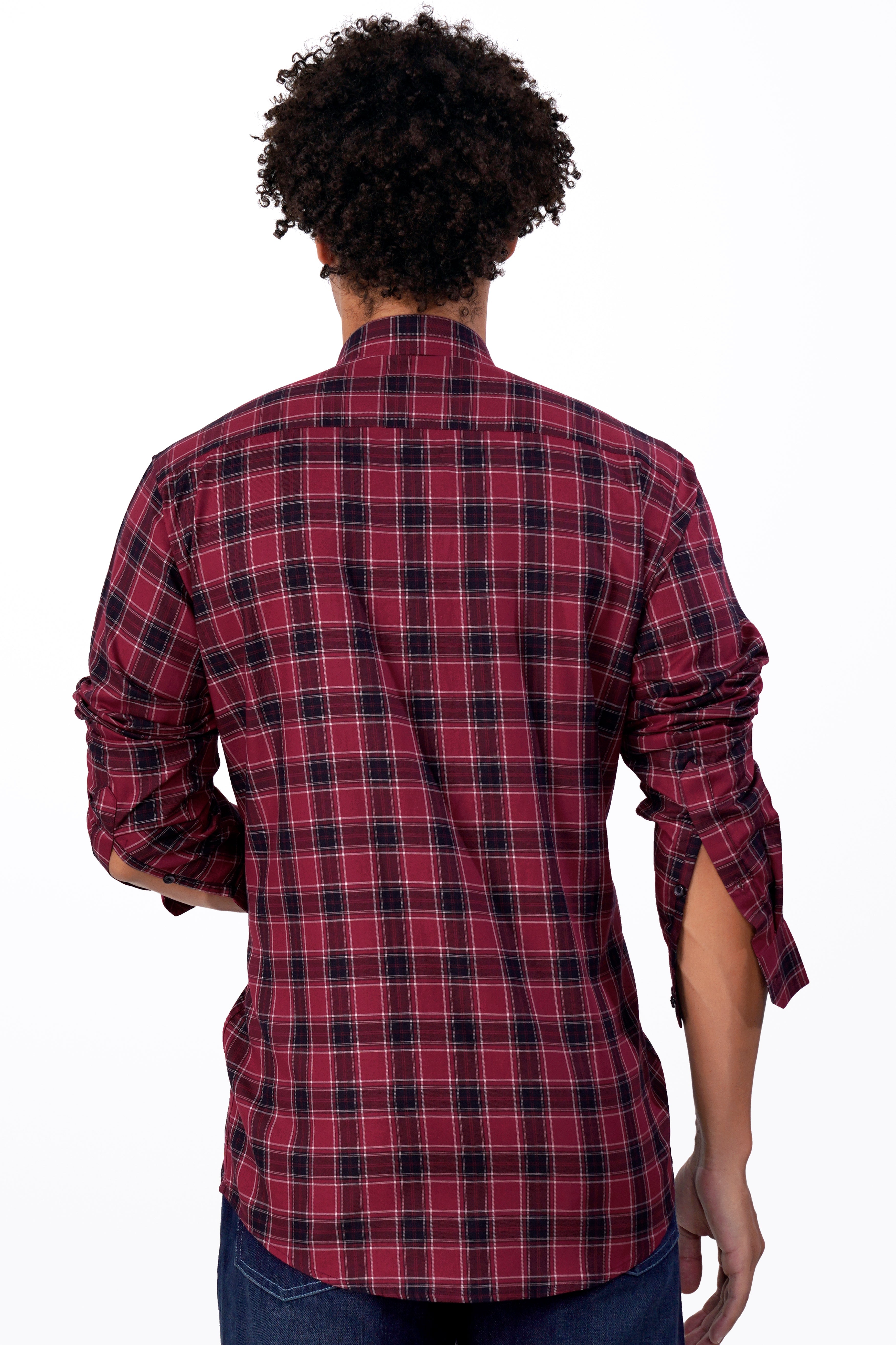 Claret Red Plaid with Funky Patchwork Twill Premium Cotton Designer Shirt 5662-BLK-E228-38, 5662-BLK-E228-H-38, 5662-BLK-E228-39, 5662-BLK-E228-H-39, 5662-BLK-E228-40, 5662-BLK-E228-H-40, 5662-BLK-E228-42, 5662-BLK-E228-H-42, 5662-BLK-E228-44, 5662-BLK-E228-H-44, 5662-BLK-E228-46, 5662-BLK-E228-H-46, 5662-BLK-E228-48, 5662-BLK-E228-H-48, 5662-BLK-E228-50, 5662-BLK-E228-H-50, 5662-BLK-E228-52, 5662-BLK-E228-H-52