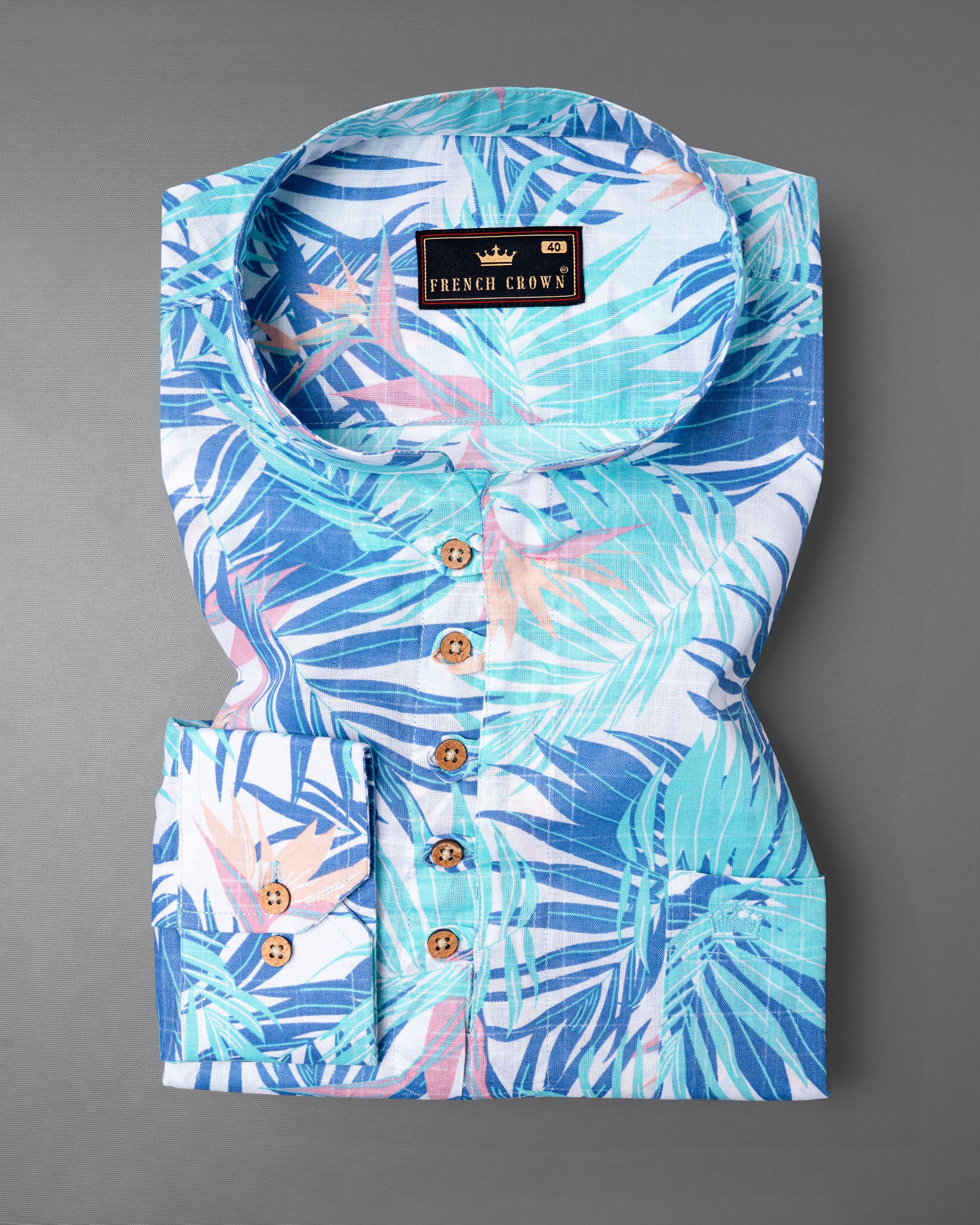 Havelock Blue Beach Print Luxurious Linen Kurta Shirt 5693-KS-38, 5693-KS-H-38, 5693-KS-39, 5693-KS-H-39, 5693-KS-40, 5693-KS-H-40, 5693-KS-42, 5693-KS-H-42, 5693-KS-44, 5693-KS-H-44, 5693-KS-46, 5693-KS-H-46, 5693-KS-48, 5693-KS-H-48, 5693-KS-50, 5693-KS-H-50, 5693-KS-52, 5693-KS-H-52