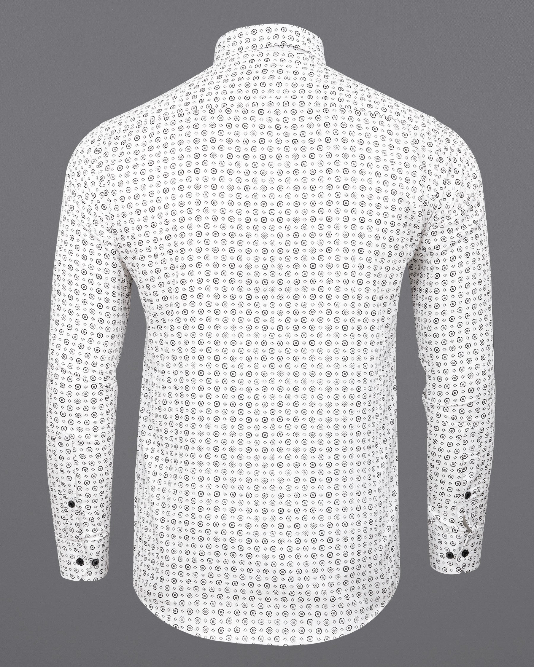 Bright White Flower Printed Super soft Premium Cotton Shirt 5729-BLK-38, 5729-BLK-H-38, 5729-BLK-39, 5729-BLK-H-39, 5729-BLK-40, 5729-BLK-H-40, 5729-BLK-42, 5729-BLK-H-42, 5729-BLK-44, 5729-BLK-H-44, 5729-BLK-46, 5729-BLK-H-46, 5729-BLK-48, 5729-BLK-H-48, 5729-BLK-50, 5729-BLK-H-50, 5729-BLK-52, 5729-BLK-H-52