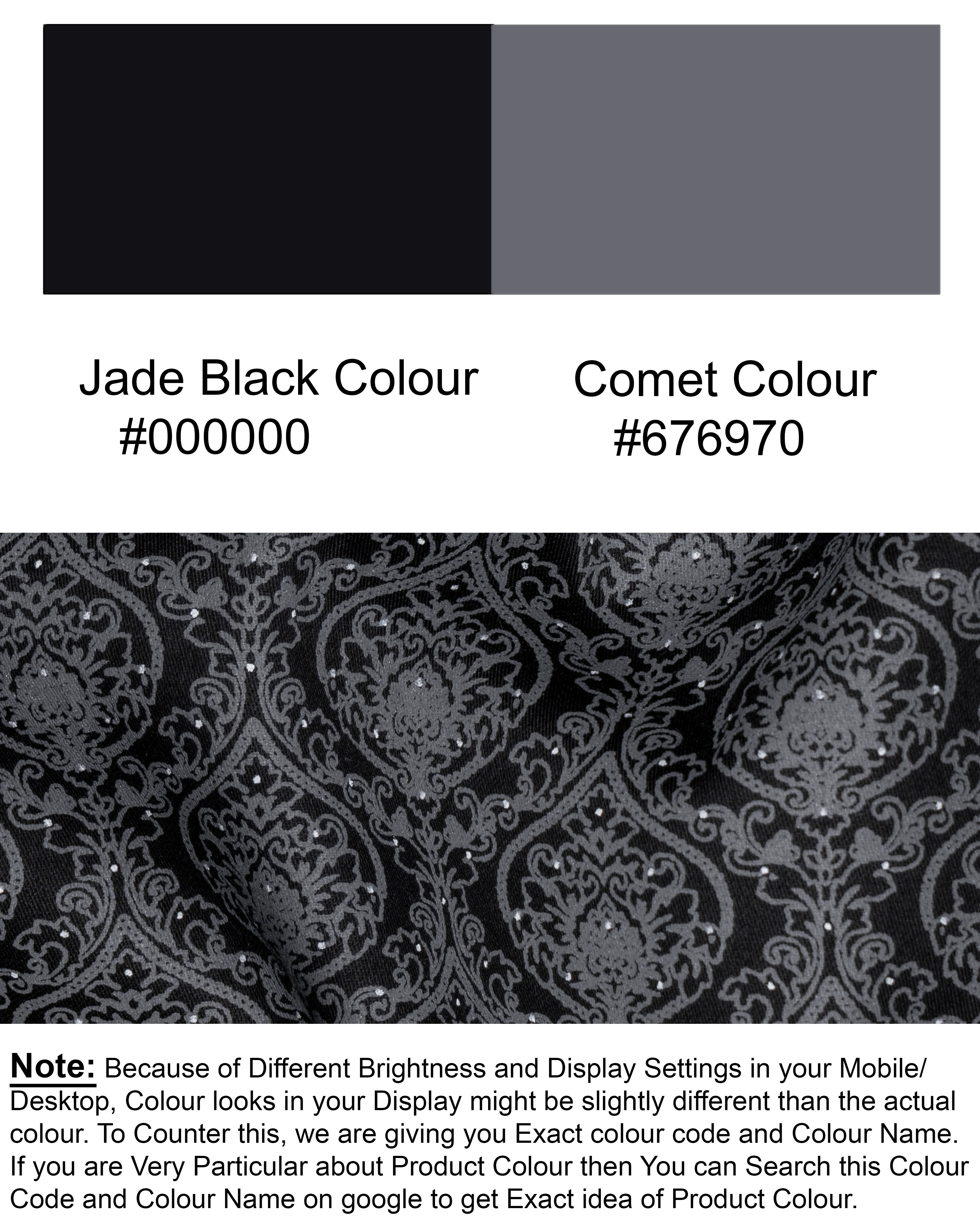 Jade Black Butta Print Premium Cotton Shirt 5807-BLK-38, 5807-BLK-H-38, 5807-BLK-39, 5807-BLK-H-39, 5807-BLK-40, 5807-BLK-H-40, 5807-BLK-42, 5807-BLK-H-42, 5807-BLK-44, 5807-BLK-H-44, 5807-BLK-46, 5807-BLK-H-46, 5807-BLK-48, 5807-BLK-H-48, 5807-BLK-50, 5807-BLK-H-50, 5807-BLK-52, 5807-BLK-H-52