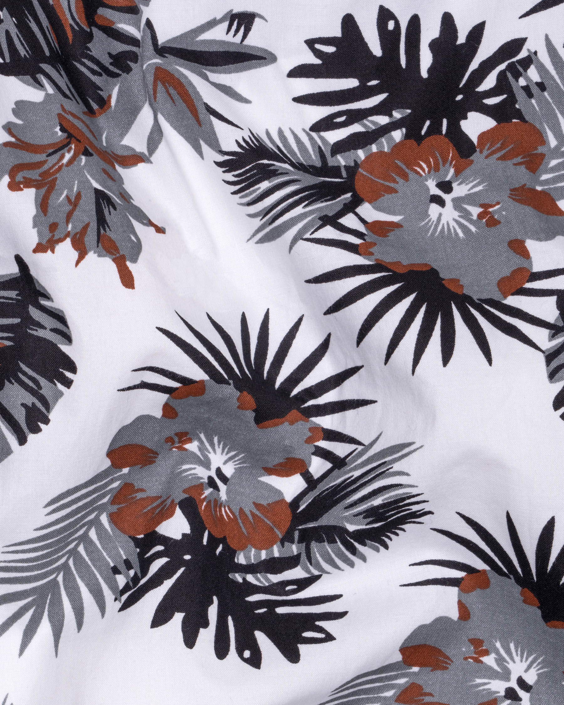Bright White Tropical Printed Twill Textured Premium Cotton Shirt 5835-BLK-38, 5835-BLK-H-38, 5835-BLK-39, 5835-BLK-H-39, 5835-BLK-40, 5835-BLK-H-40, 5835-BLK-42, 5835-BLK-H-42, 5835-BLK-44, 5835-BLK-H-44, 5835-BLK-46, 5835-BLK-H-46, 5835-BLK-48, 5835-BLK-H-48, 5835-BLK-50, 5835-BLK-H-50, 5835-BLK-52, 5835-BLK-H-52