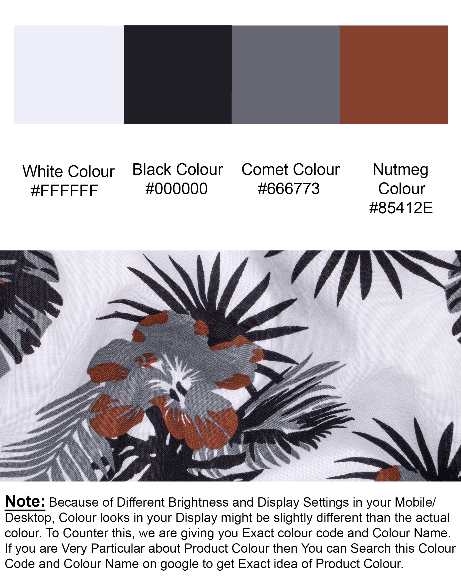 Bright White Tropical Printed Twill Textured Premium Cotton Shirt 5835-BLK-38, 5835-BLK-H-38, 5835-BLK-39, 5835-BLK-H-39, 5835-BLK-40, 5835-BLK-H-40, 5835-BLK-42, 5835-BLK-H-42, 5835-BLK-44, 5835-BLK-H-44, 5835-BLK-46, 5835-BLK-H-46, 5835-BLK-48, 5835-BLK-H-48, 5835-BLK-50, 5835-BLK-H-50, 5835-BLK-52, 5835-BLK-H-52