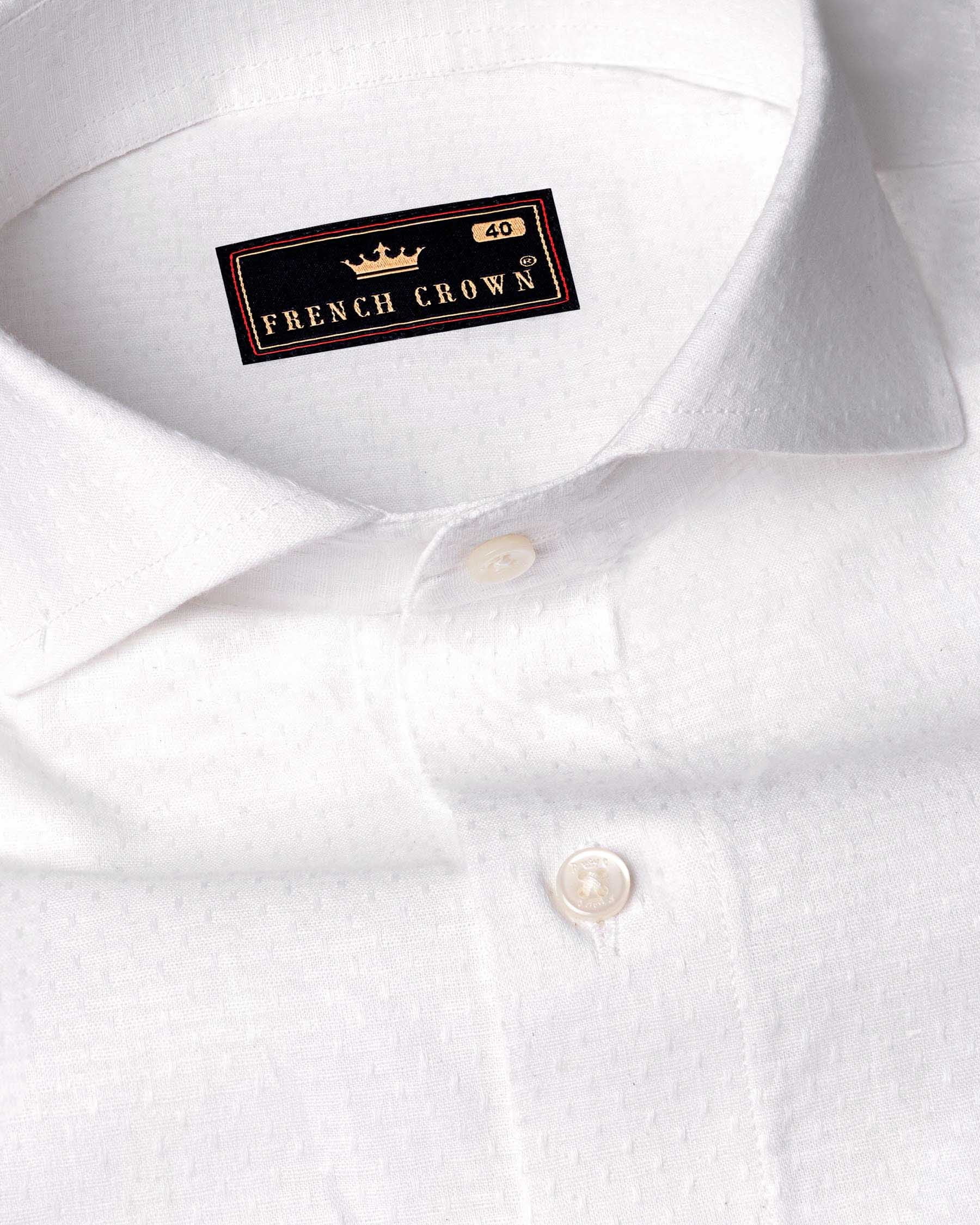 Cloud White Dobby Textured Giza Cotton Shirt 5925-CA-38, 5925-CA-H-38, 5925-CA-39, 5925-CA-H-39, 5925-CA-40, 5925-CA-H-40, 5925-CA-42, 5925-CA-H-42, 5925-CA-44, 5925-CA-H-44, 5925-CA-46, 5925-CA-H-46, 5925-CA-48, 5925-CA-H-48, 5925-CA-50, 5925-CA-H-50, 5925-CA-52, 5925-CA-H-52