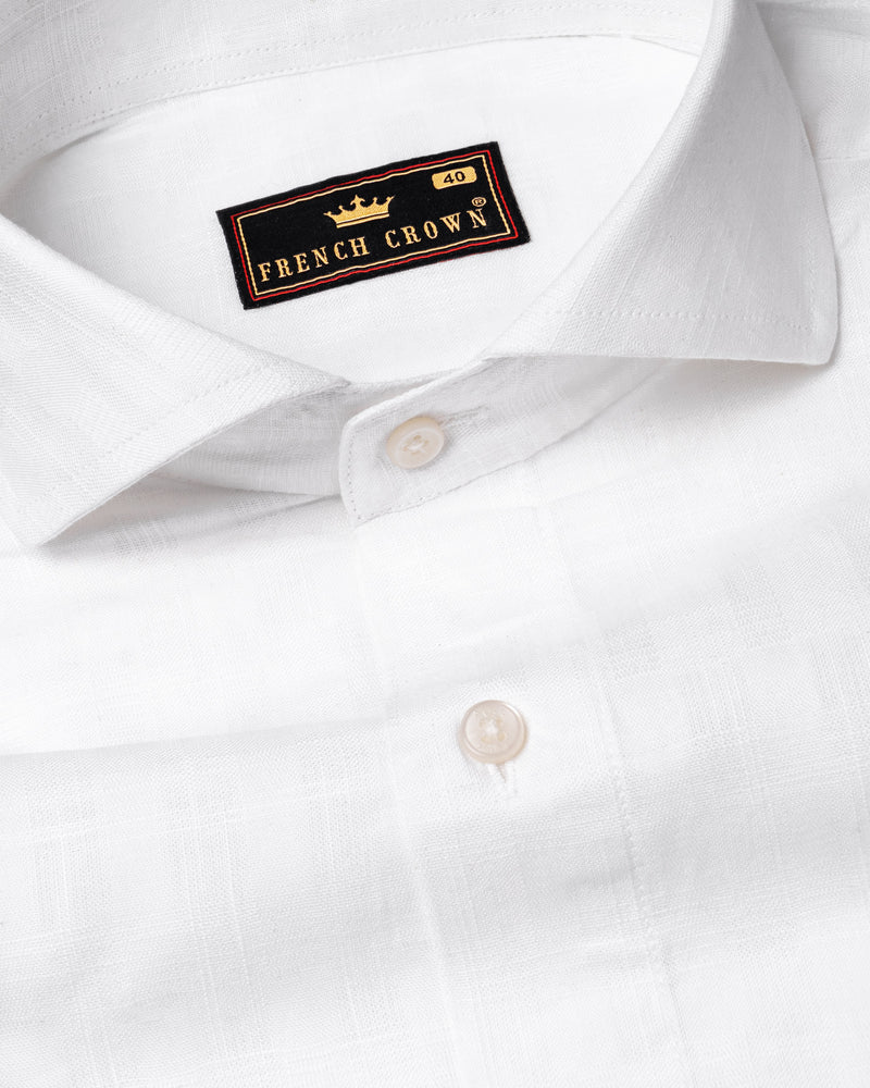 Bright White dobby Textured Luxurious Linen Shirt 5931-CA-38, 5931-CA-H-38, 5931-CA-39, 5931-CA-H-39, 5931-CA-40, 5931-CA-H-40, 5931-CA-42, 5931-CA-H-42, 5931-CA-44, 5931-CA-H-44, 5931-CA-46, 5931-CA-H-46, 5931-CA-48, 5931-CA-H-48, 5931-CA-50, 5931-CA-H-50, 5931-CA-52, 5931-CA-H-52