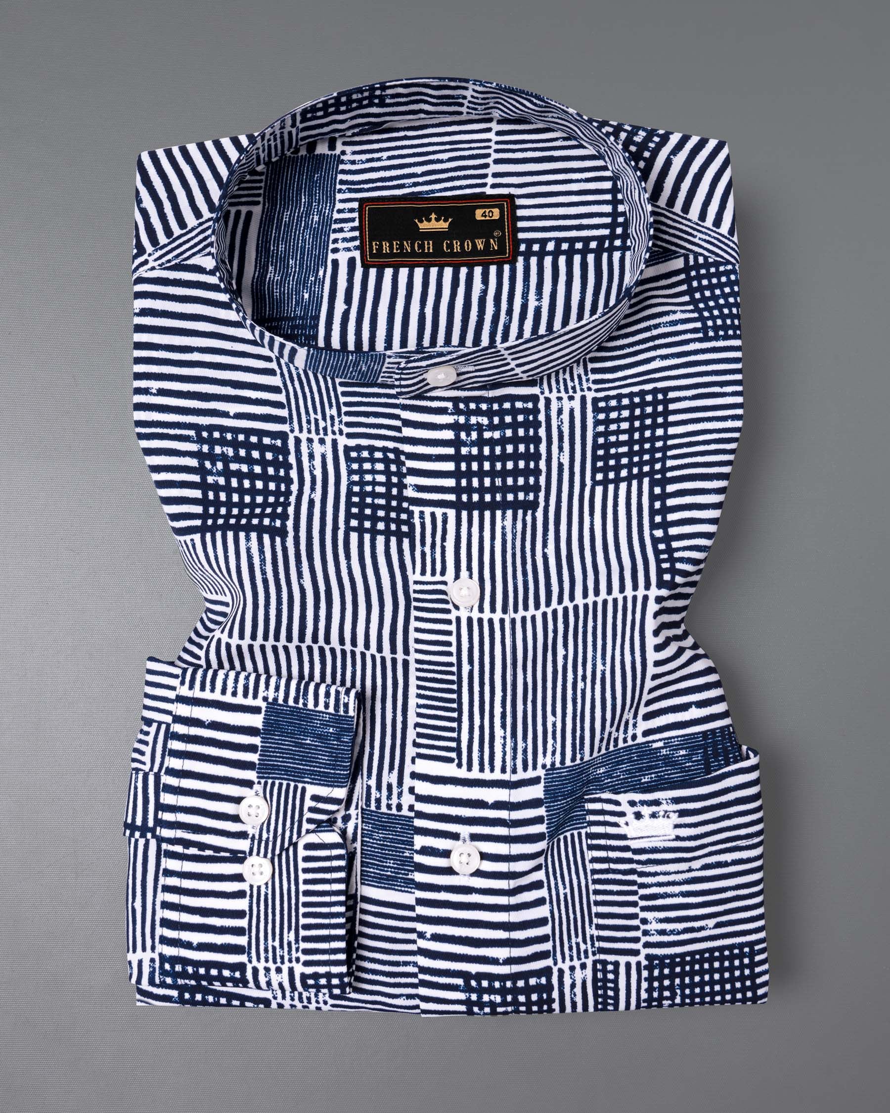 Bright White with Martinique Blue Printed Premium Tencel Shirt 5965-M-38, 5965-M-H-38, 5965-M-39, 5965-M-H-39, 5965-M-40, 5965-M-H-40, 5965-M-42, 5965-M-H-42, 5965-M-44, 5965-M-H-44, 5965-M-46, 5965-M-H-46, 5965-M-48, 5965-M-H-48, 5965-M-50, 5965-M-H-50, 5965-M-52, 5965-M-H-52