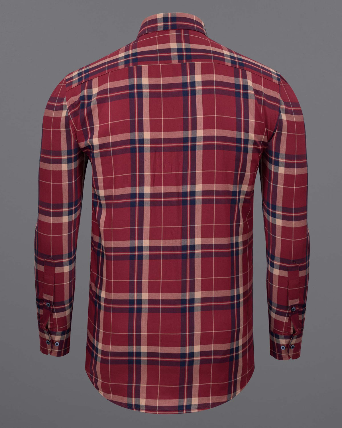 Scarlet Red Twill Plaid Premium Cotton Shirt 5973-BLE-38, 5973-BLE-H-38, 5973-BLE-39, 5973-BLE-H-39, 5973-BLE-40, 5973-BLE-H-40, 5973-BLE-42, 5973-BLE-H-42, 5973-BLE-44, 5973-BLE-H-44, 5973-BLE-46, 5973-BLE-H-46, 5973-BLE-48, 5973-BLE-H-48, 5973-BLE-50, 5973-BLE-H-50, 5973-BLE-52, 5973-BLE-H-52