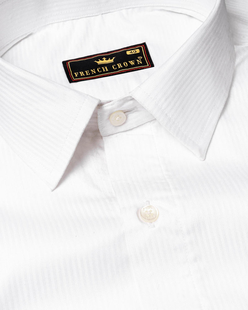 Bright White Subtle Dobby Striped Premium Giza Cotton Shirt 6017-38,6017-H-38,6017-39,6017-H-39,6017-40,6017-H-40,6017-42,6017-H-42,6017-44,6017-H-44,6017-46,6017-H-46,6017-48,6017-H-48,6017-50,6017-H-50,6017-52,6017-H-52