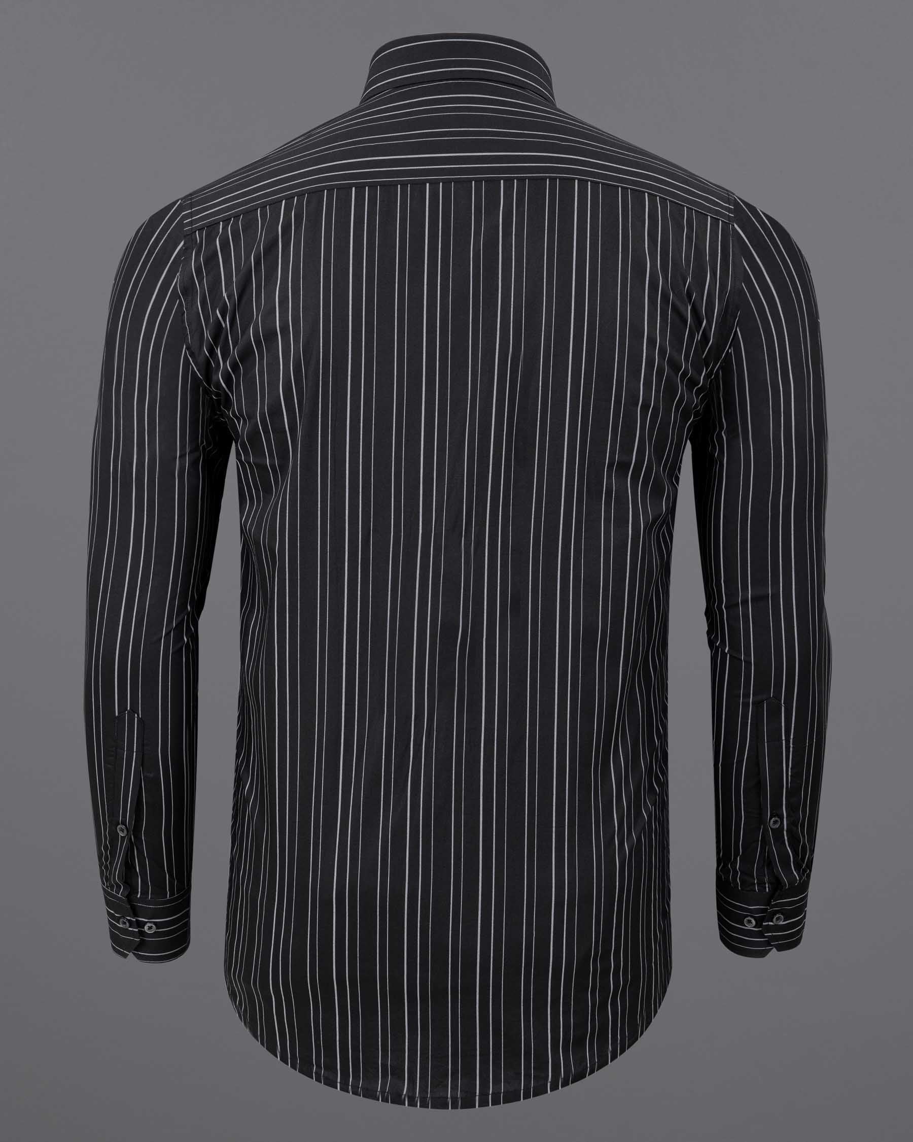 Jade Black Striped Super Soft Premium Cotton Shirt 6046-BLK-38, 6046-BLK-H-38, 6046-BLK-39, 6046-BLK-H-39, 6046-BLK-40, 6046-BLK-H-40, 6046-BLK-42, 6046-BLK-H-42, 6046-BLK-44, 6046-BLK-H-44, 6046-BLK-46, 6046-BLK-H-46, 6046-BLK-48, 6046-BLK-H-48, 6046-BLK-50, 6046-BLK-H-50, 6046-BLK-52, 6046-BLK-H-52