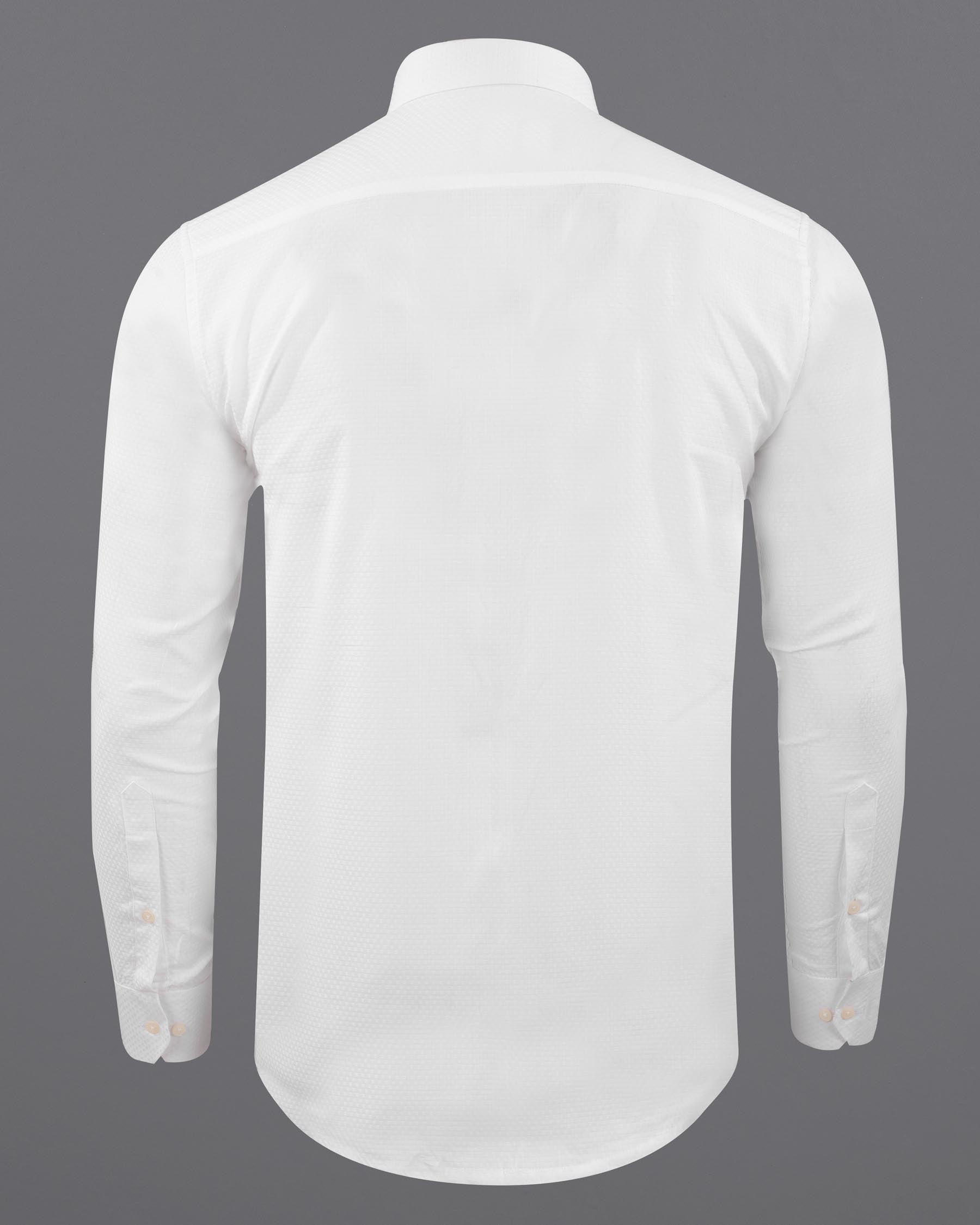 Bright White Dobby Textured Premium Giza Cotton Shirt 6086-38, 6086-H-38, 6086-39, 6086-H-39, 6086-40, 6086-H-40, 6086-42, 6086-H-42, 6086-44, 6086-H-44, 6086-46, 6086-H-46, 6086-48, 6086-H-48, 6086-50, 6086-H-50, 6086-52, 6086-H-52