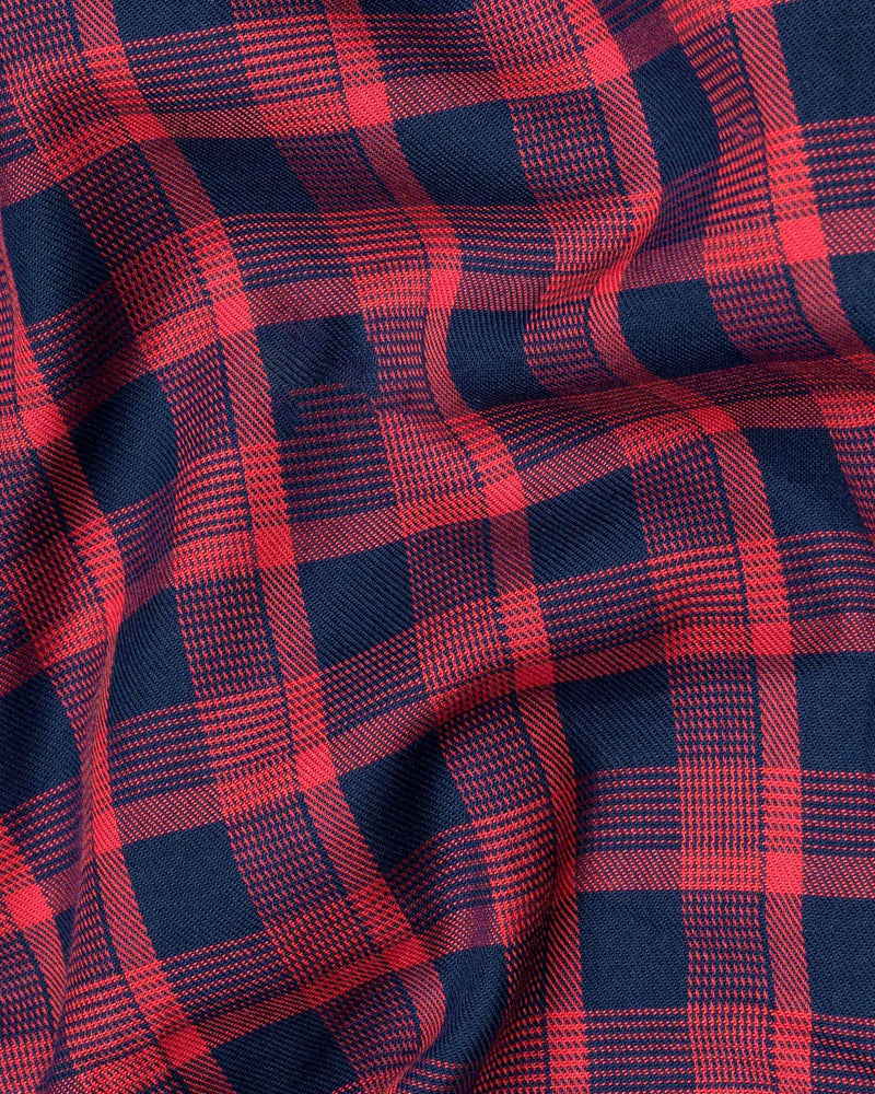 Brick Red and Cyprus Blue Twill Checkered Premium Cotton Shirt 6124-BD-BLE-38, 6124-BD-BLE-H-38, 6124-BD-BLE-39, 6124-BD-BLE-H-39, 6124-BD-BLE-40, 6124-BD-BLE-H-40, 6124-BD-BLE-42, 6124-BD-BLE-H-42, 6124-BD-BLE-44, 6124-BD-BLE-H-44, 6124-BD-BLE-46, 6124-BD-BLE-H-46, 6124-BD-BLE-48, 6124-BD-BLE-H-48, 6124-BD-BLE-50, 6124-BD-BLE-H-50, 6124-BD-BLE-52, 6124-BD-BLE-H-52