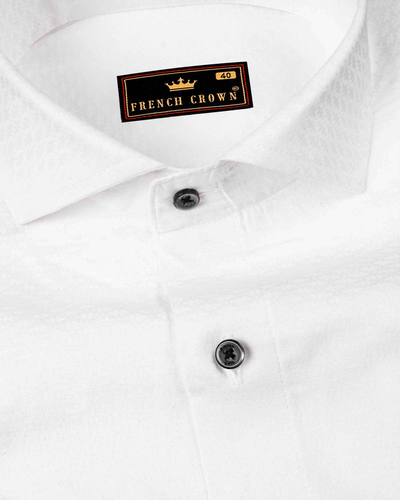 Bright White Dobby Premium Giza Cotton Shirt 6152-CA-BLK-38, 6152-CA-BLK-H-38, 6152-CA-BLK-39, 6152-CA-BLK-H-39, 6152-CA-BLK-40, 6152-CA-BLK-H-40, 6152-CA-BLK-42, 6152-CA-BLK-H-42, 6152-CA-BLK-44, 6152-CA-BLK-H-44, 6152-CA-BLK-46, 6152-CA-BLK-H-46, 6152-CA-BLK-48, 6152-CA-BLK-H-48, 6152-CA-BLK-50, 6152-CA-BLK-H-50, 6152-CA-BLK-52, 6152-CA-BLK-H-52