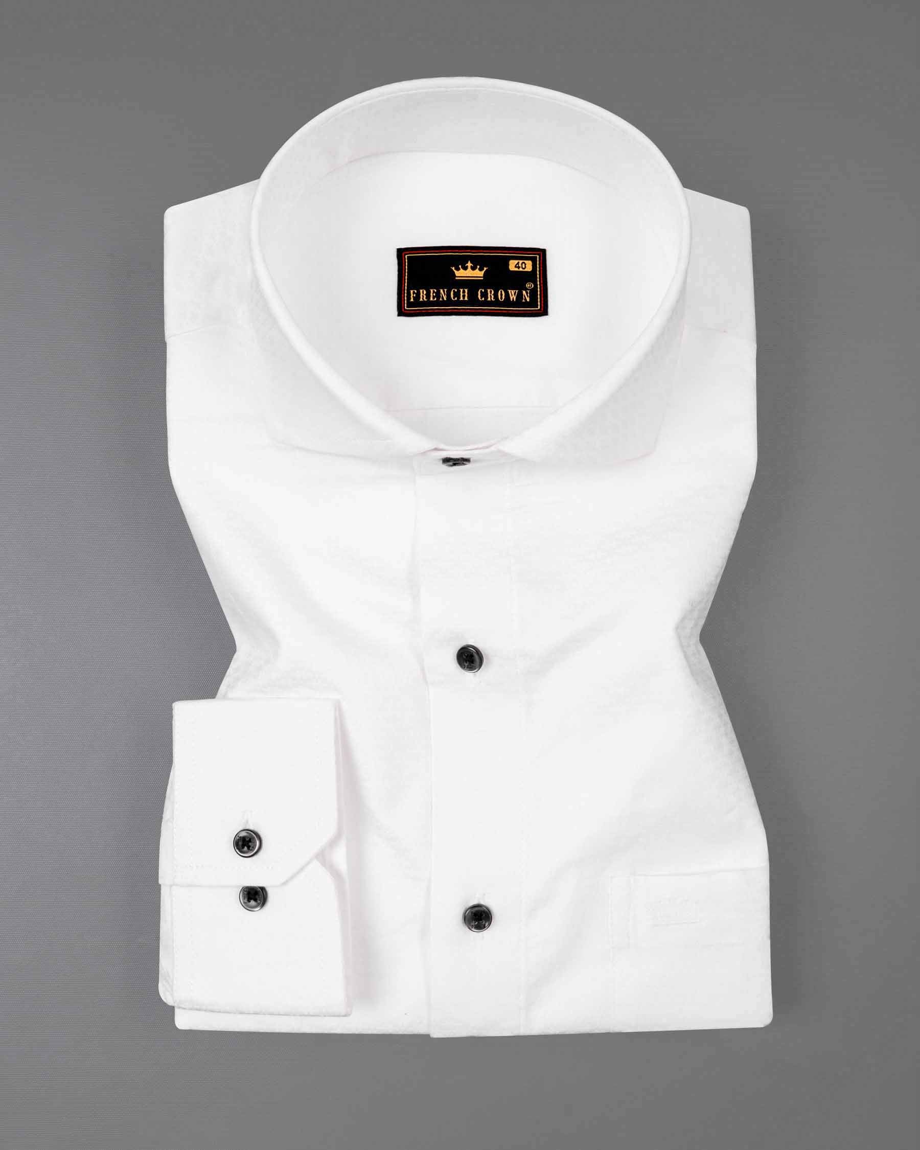 Bright White Dobby Premium Giza Cotton Shirt 6152-CA-BLK-38, 6152-CA-BLK-H-38, 6152-CA-BLK-39, 6152-CA-BLK-H-39, 6152-CA-BLK-40, 6152-CA-BLK-H-40, 6152-CA-BLK-42, 6152-CA-BLK-H-42, 6152-CA-BLK-44, 6152-CA-BLK-H-44, 6152-CA-BLK-46, 6152-CA-BLK-H-46, 6152-CA-BLK-48, 6152-CA-BLK-H-48, 6152-CA-BLK-50, 6152-CA-BLK-H-50, 6152-CA-BLK-52, 6152-CA-BLK-H-52