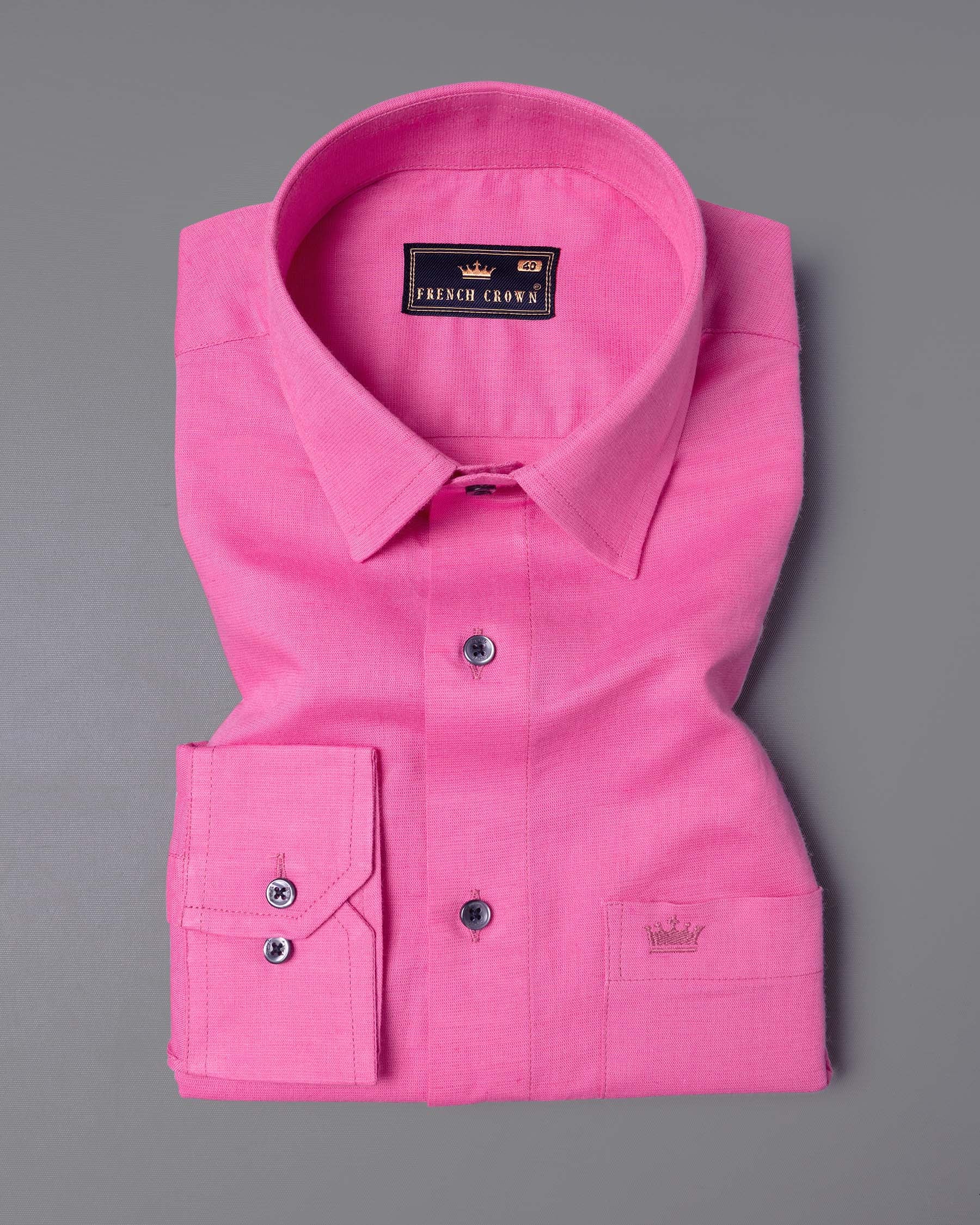 Deep Blush Pink Luxurious Linen Shirt 6177-BLK-38, 6177-BLK-H-38, 6177-BLK-39, 6177-BLK-H-39, 6177-BLK-40, 6177-BLK-H-40, 6177-BLK-42, 6177-BLK-H-42, 6177-BLK-44, 6177-BLK-H-44, 6177-BLK-46, 6177-BLK-H-46, 6177-BLK-48, 6177-BLK-H-48, 6177-BLK-50, 6177-BLK-H-50, 6177-BLK-52, 6177-BLK-H-52