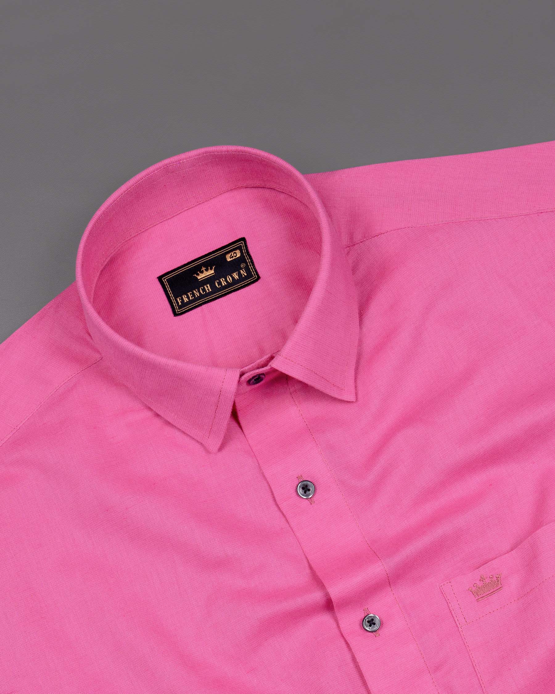 Deep Blush Pink Luxurious Linen Shirt 6177-BLK-38, 6177-BLK-H-38, 6177-BLK-39, 6177-BLK-H-39, 6177-BLK-40, 6177-BLK-H-40, 6177-BLK-42, 6177-BLK-H-42, 6177-BLK-44, 6177-BLK-H-44, 6177-BLK-46, 6177-BLK-H-46, 6177-BLK-48, 6177-BLK-H-48, 6177-BLK-50, 6177-BLK-H-50, 6177-BLK-52, 6177-BLK-H-52