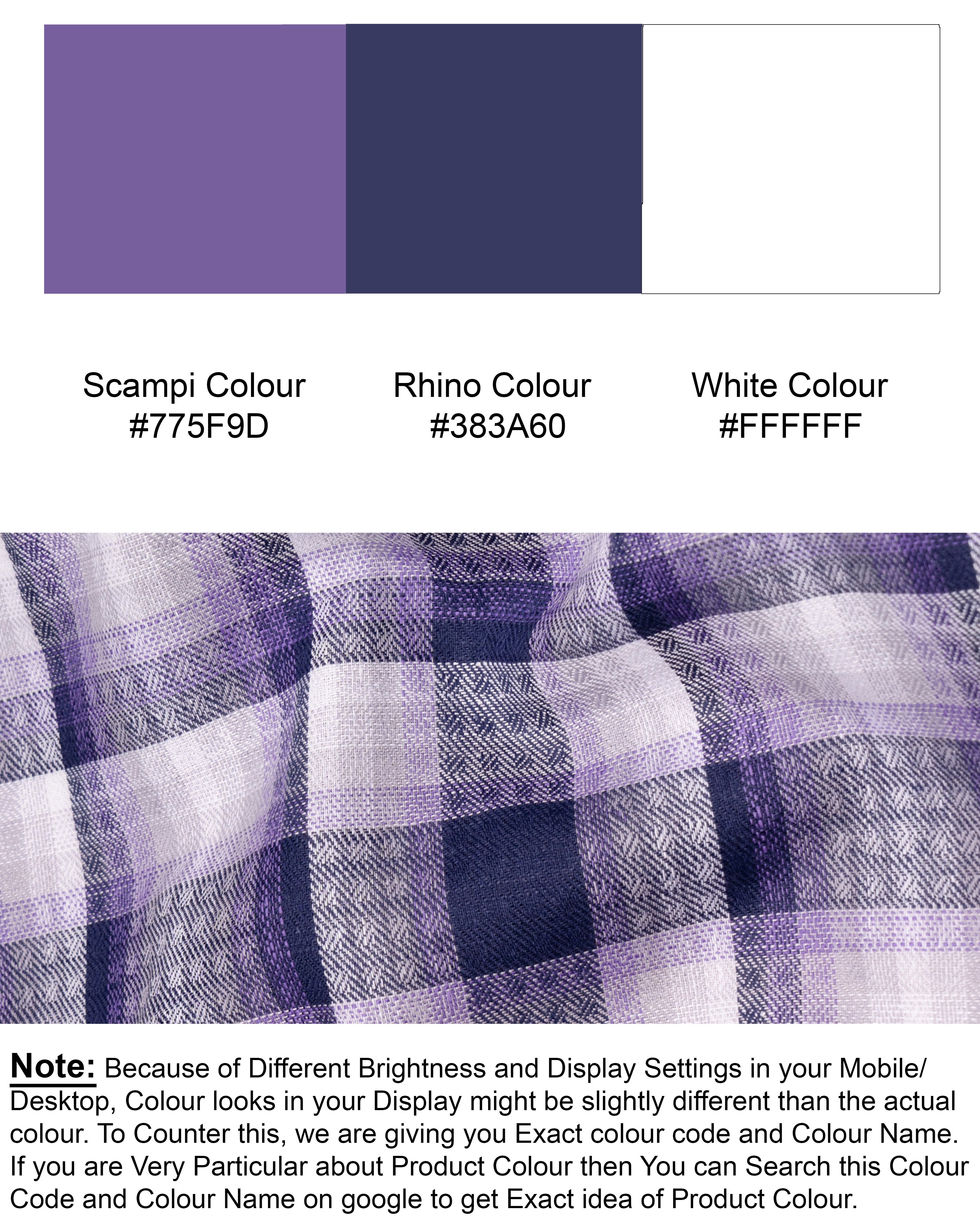 Scampi Blue Plaid With White Collar Twill Premium Cotton Shirt 6248-WCC-38, 6248-WCC-H-38, 6248-WCC-39, 6248-WCC-H-39, 6248-WCC-40, 6248-WCC-H-40, 6248-WCC-42, 6248-WCC-H-42, 6248-WCC-44, 6248-WCC-H-44, 6248-WCC-46, 6248-WCC-H-46, 6248-WCC-48, 6248-WCC-H-48, 6248-WCC-50, 6248-WCC-H-50, 6248-WCC-52, 6248-WCC-H-52