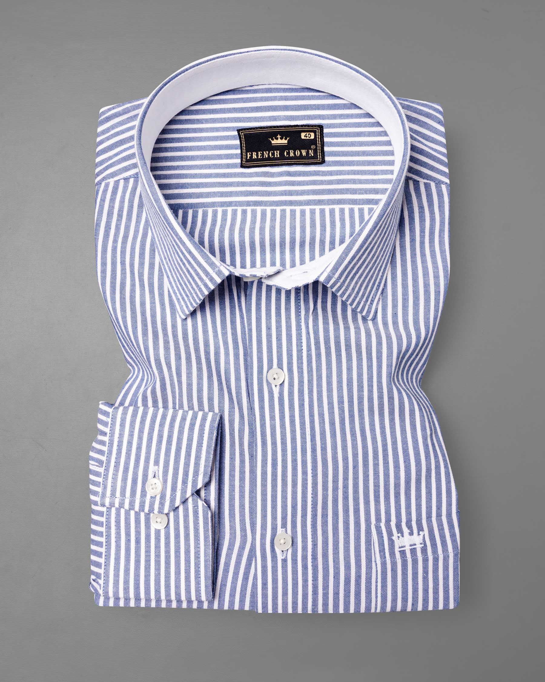 Chetwode Blue with White Striped Royal Oxford Shirt 6345-CP-38,6345-CP-H-38,6345-CP-39,6345-CP-H-39,6345-CP-40,6345-CP-H-40,6345-CP-42,6345-CP-H-42,6345-CP-44,6345-CP-H-44,6345-CP-46,6345-CP-H-46,6345-CP-48,6345-CP-H-48,6345-CP-50,6345-CP-H-50,6345-CP-52,6345-CP-H-52