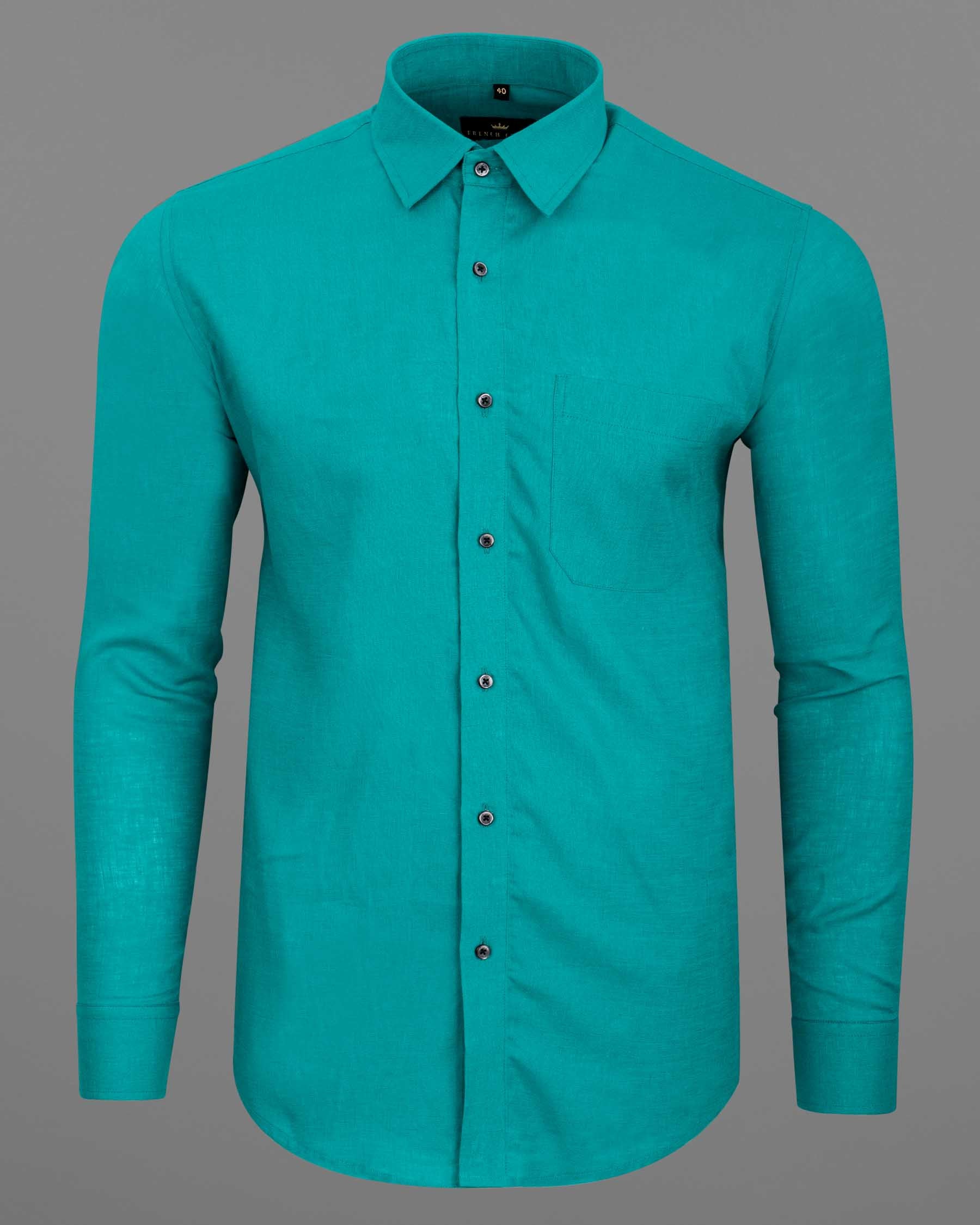 Dark Turquoise Luxurious Linen Shirt  6430-BLK-38, 6430-BLK-H-38, 6430-BLK-39, 6430-BLK-H-39, 6430-BLK-40, 6430-BLK-H-40, 6430-BLK-42, 6430-BLK-H-42, 6430-BLK-44, 6430-BLK-H-44, 6430-BLK-46, 6430-BLK-H-46, 6430-BLK-48, 6430-BLK-H-48, 6430-BLK-50, 6430-BLK-H-50, 6430-BLK-52, 6430-BLK-H-52