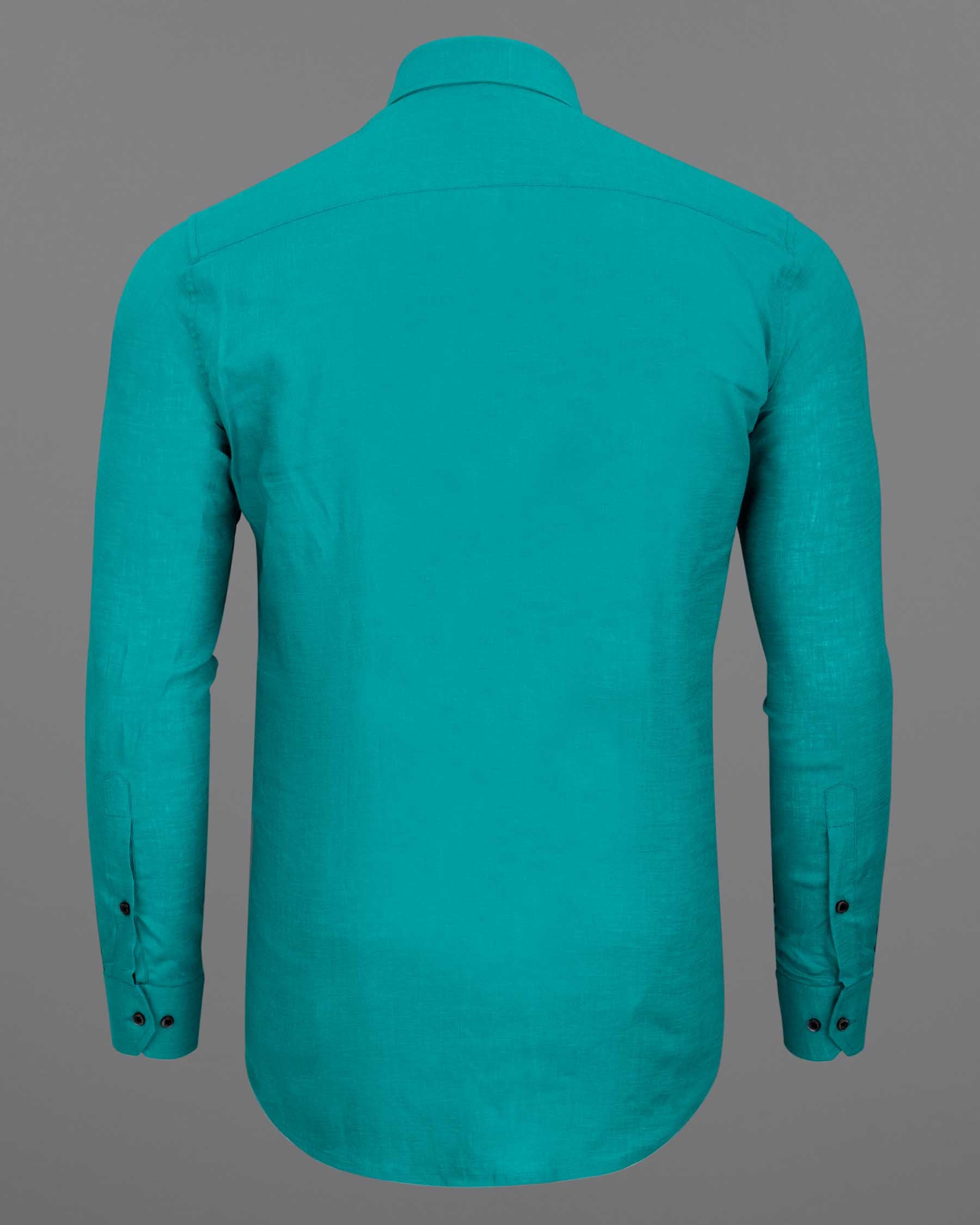 Dark Turquoise Luxurious Linen Shirt  6430-BLK-38, 6430-BLK-H-38, 6430-BLK-39, 6430-BLK-H-39, 6430-BLK-40, 6430-BLK-H-40, 6430-BLK-42, 6430-BLK-H-42, 6430-BLK-44, 6430-BLK-H-44, 6430-BLK-46, 6430-BLK-H-46, 6430-BLK-48, 6430-BLK-H-48, 6430-BLK-50, 6430-BLK-H-50, 6430-BLK-52, 6430-BLK-H-52\