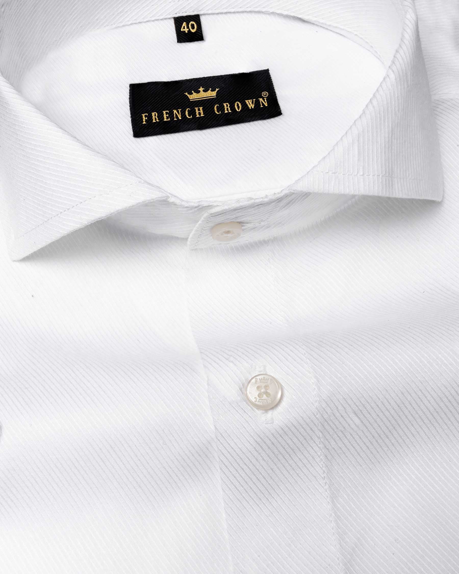 Bright White Dobby Textured Premium Giza  Cotton Shirt  6433-CA-38, 6433-CA-H-38, 6433-CA-39, 6433-CA-H-39, 6433-CA-40, 6433-CA-H-40, 6433-CA-42, 6433-CA-H-42, 6433-CA-44, 6433-CA-H-44, 6433-CA-46, 6433-CA-H-46, 6433-CA-48, 6433-CA-H-48, 6433-CA-50, 6433-CA-H-50, 6433-CA-52, 6433-CA-H-52