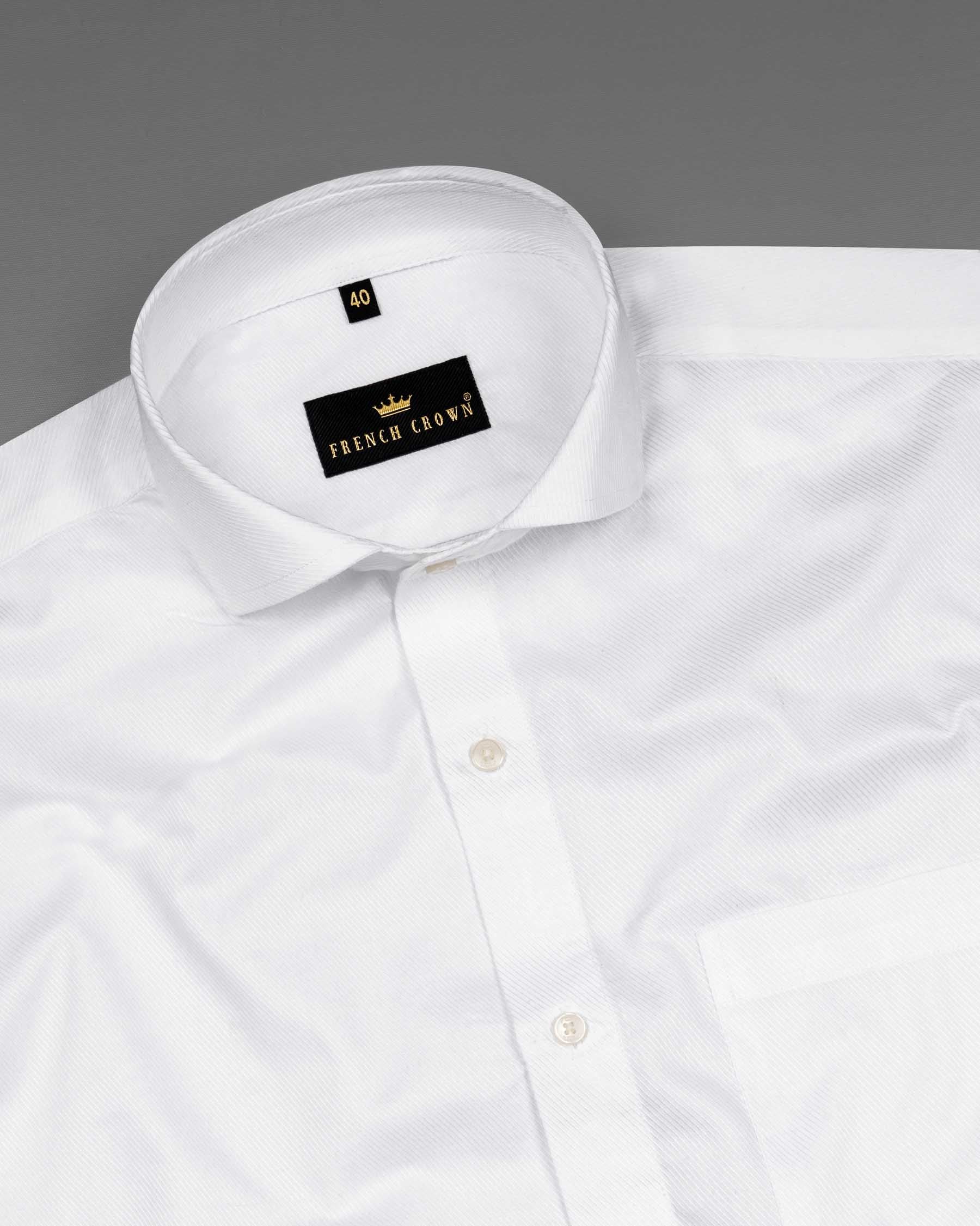 Bright White Dobby Textured Premium Giza Cotton Shirt 6433-CA-38, 6433-CA-H-38, 6433-CA-39, 6433-CA-H-39, 6433-CA-40, 6433-CA-H-40, 6433-CA-42, 6433-CA-H-42, 6433-CA-44, 6433-CA-H-44, 6433-CA-46, 6433-CA-H-46, 6433-CA-48, 6433-CA-H-48, 6433-CA-50, 6433-CA-H-50, 6433-CA-52, 6433-CA-H-52