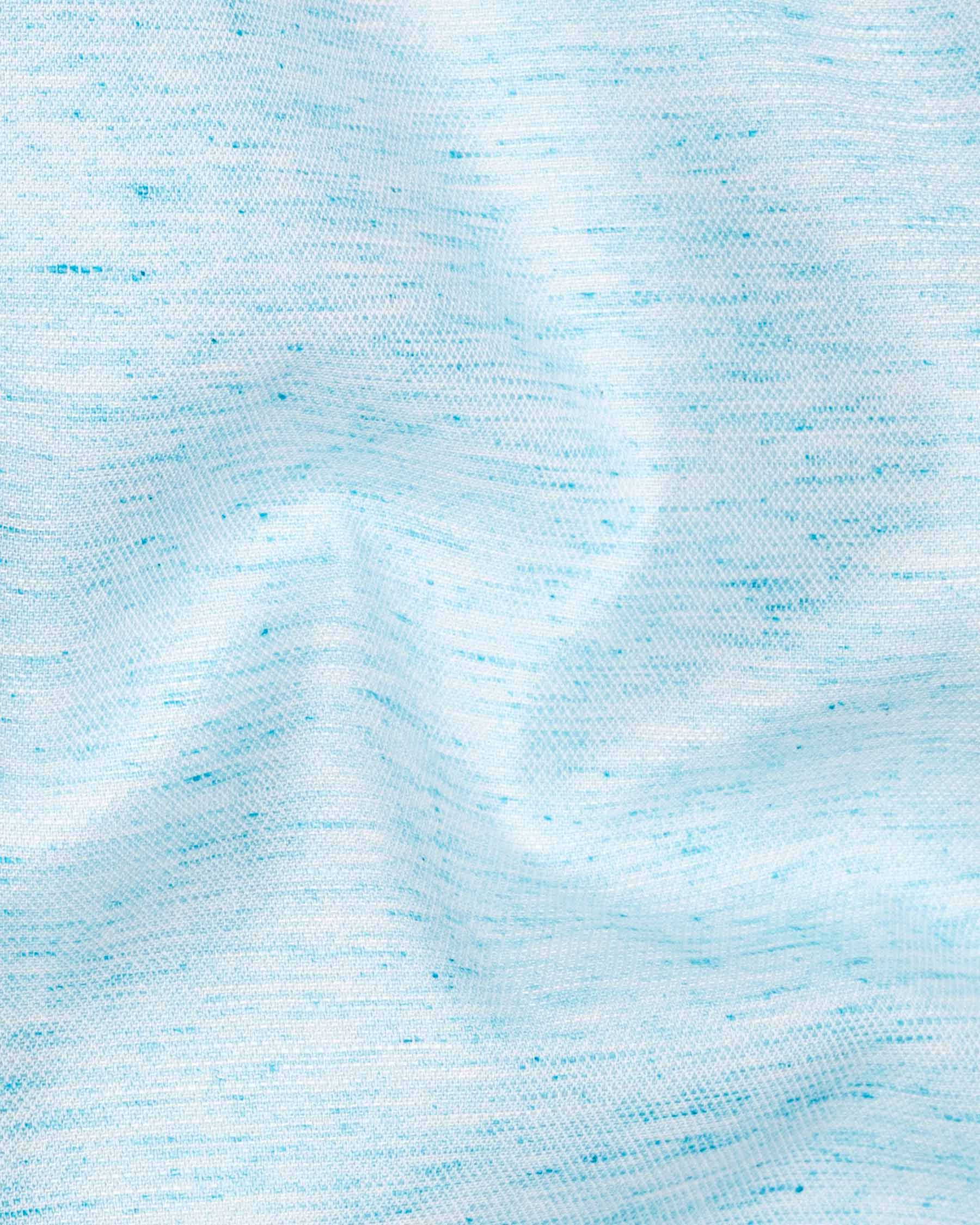 Morning Glory Blue Twill Textured Premium Cotton Shirt  6444-38, 6444-H-38, 6444-39, 6444-H-39, 6444-40, 6444-H-40, 6444-42, 6444-H-42, 6444-44, 6444-H-44, 6444-46, 6444-H-46, 6444-48, 6444-H-48, 6444-50, 6444-H-50, 6444-52, 6444-H-52
