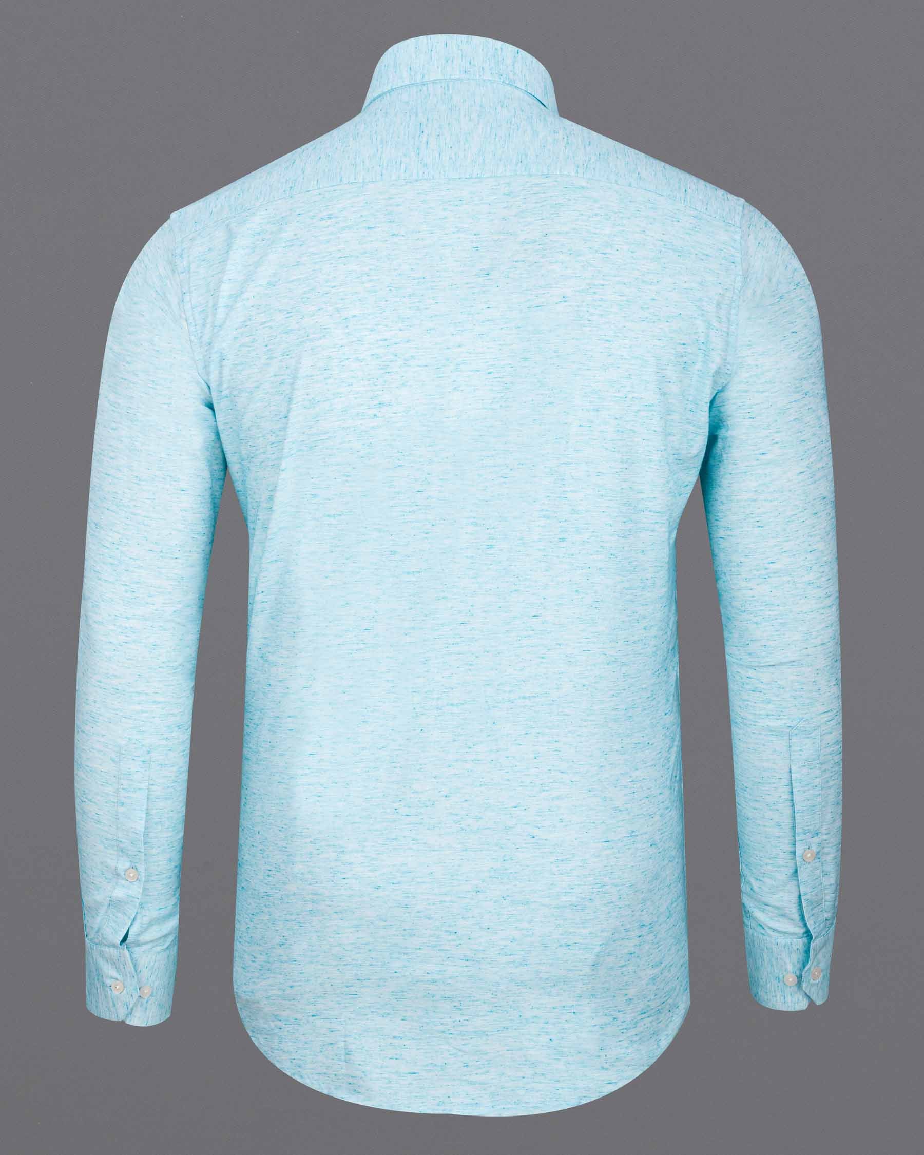 Morning Glory Blue Twill Textured Premium Cotton Shirt 6444-38, 6444-H-38, 6444-39, 6444-H-39, 6444-40, 6444-H-40, 6444-42, 6444-H-42, 6444-44, 6444-H-44, 6444-46, 6444-H-46, 6444-48, 6444-H-48, 6444-50, 6444-H-50, 6444-52, 6444-H-52