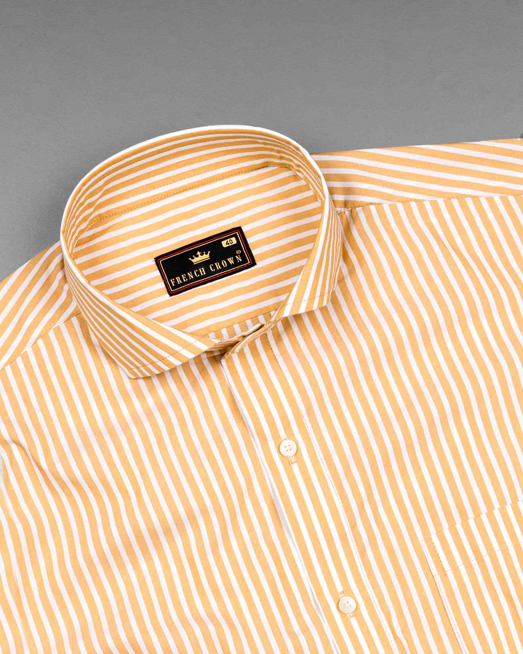 Apricot Yellow Striped Premium Cotton Shirt 6465-CA-38, 6465-CA-H-38, 6465-CA-39, 6465-CA-H-39, 6465-CA-40, 6465-CA-H-40, 6465-CA-42, 6465-CA-H-42, 6465-CA-44, 6465-CA-H-44, 6465-CA-46, 6465-CA-H-46, 6465-CA-48, 6465-CA-H-48, 6465-CA-50, 6465-CA-H-50, 6465-CA-52, 6465-CA-H-52