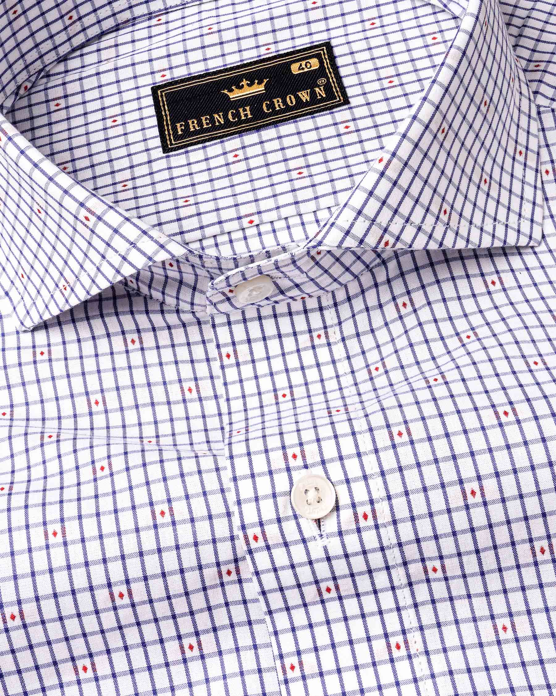 【HI FI FNK】Milk Checked Half Shirt Two-tone mini-check shirt Slim fit | Tiger of Sweden | Shop