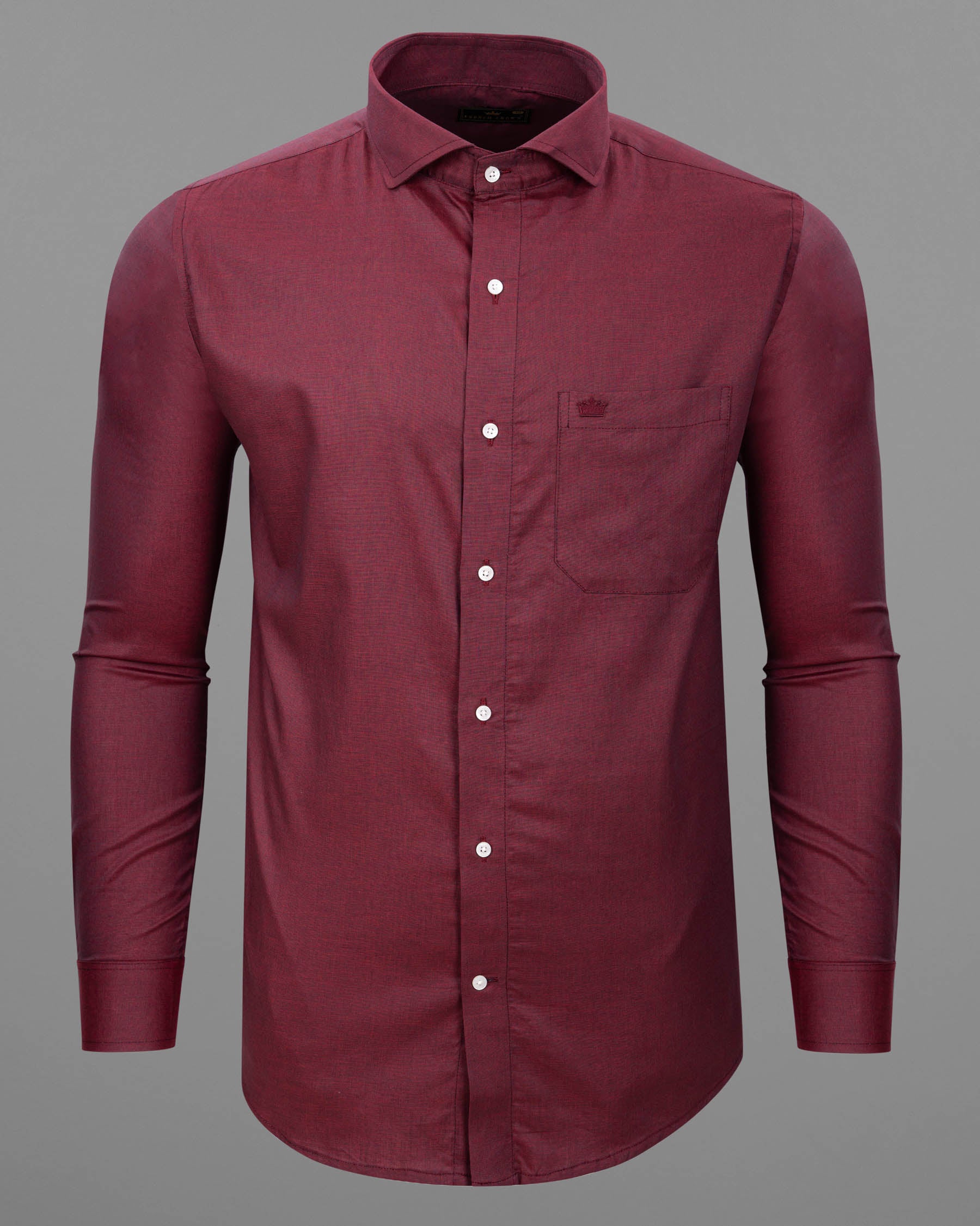 Cordovan Maroon Chambray Textured Shirt  6481-CA-38, 6481-CA-H-38, 6481-CA-39, 6481-CA-H-39, 6481-CA-40, 6481-CA-H-40, 6481-CA-42, 6481-CA-H-42, 6481-CA-44, 6481-CA-H-44, 6481-CA-46, 6481-CA-H-46, 6481-CA-48, 6481-CA-H-48, 6481-CA-50, 6481-CA-H-50, 6481-CA-52, 6481-CA-H-52