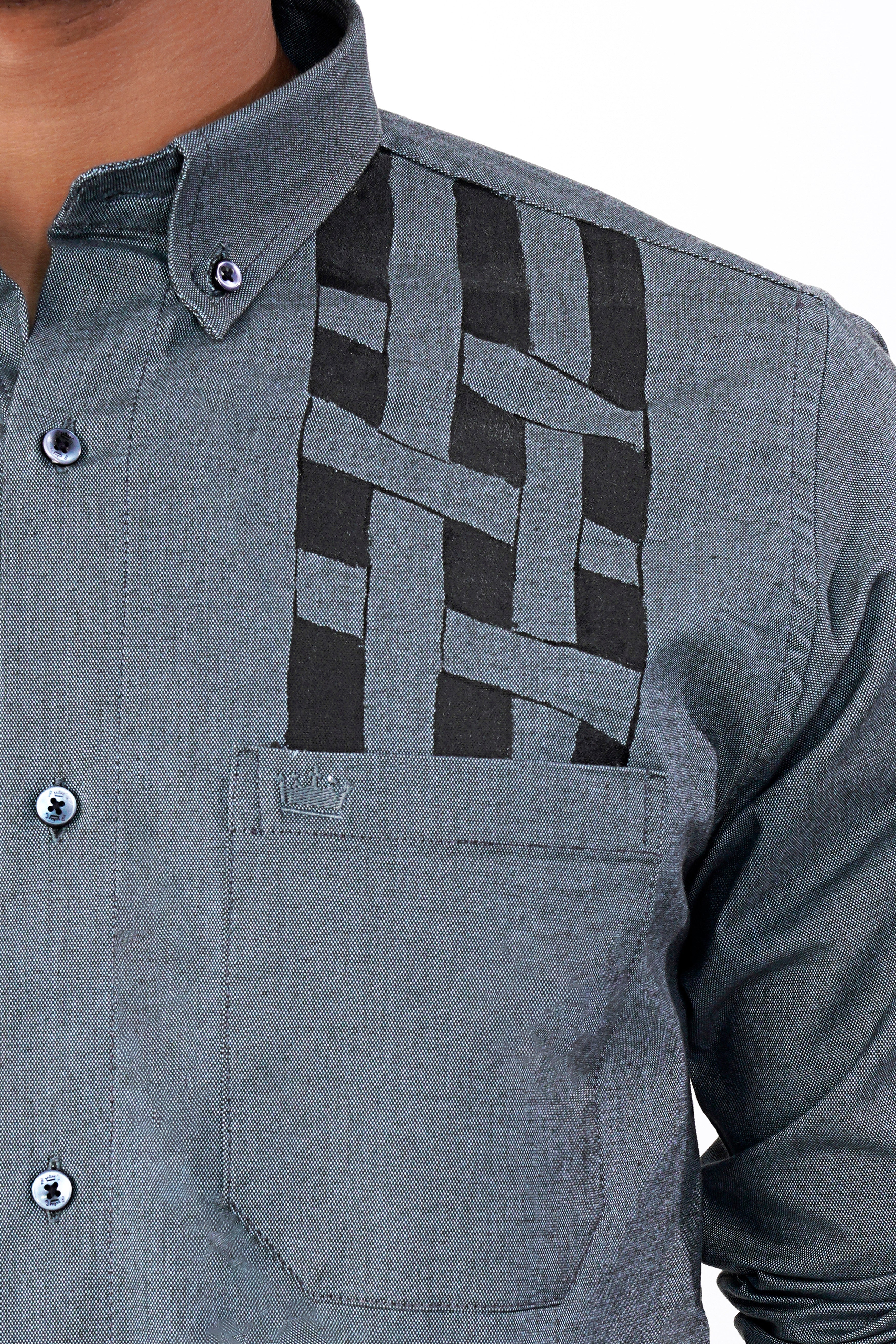 Gravel Gray Two Tone Hand Painted Royal Oxford Designer Shirt 6495-BD-BLE-ART-38, 6495-BD-BLE-ART-H-38, 6495-BD-BLE-ART-39, 6495-BD-BLE-ART-H-39, 6495-BD-BLE-ART-40, 6495-BD-BLE-ART-H-40, 6495-BD-BLE-ART-42, 6495-BD-BLE-ART-H-42, 6495-BD-BLE-ART-44, 6495-BD-BLE-ART-H-44, 6495-BD-BLE-ART-46, 6495-BD-BLE-ART-H-46, 6495-BD-BLE-ART-48, 6495-BD-BLE-ART-H-48, 6495-BD-BLE-ART-50, 6495-BD-BLE-ART-H-50, 6495-BD-BLE-ART-52, 6495-BD-BLE-ART-H-52