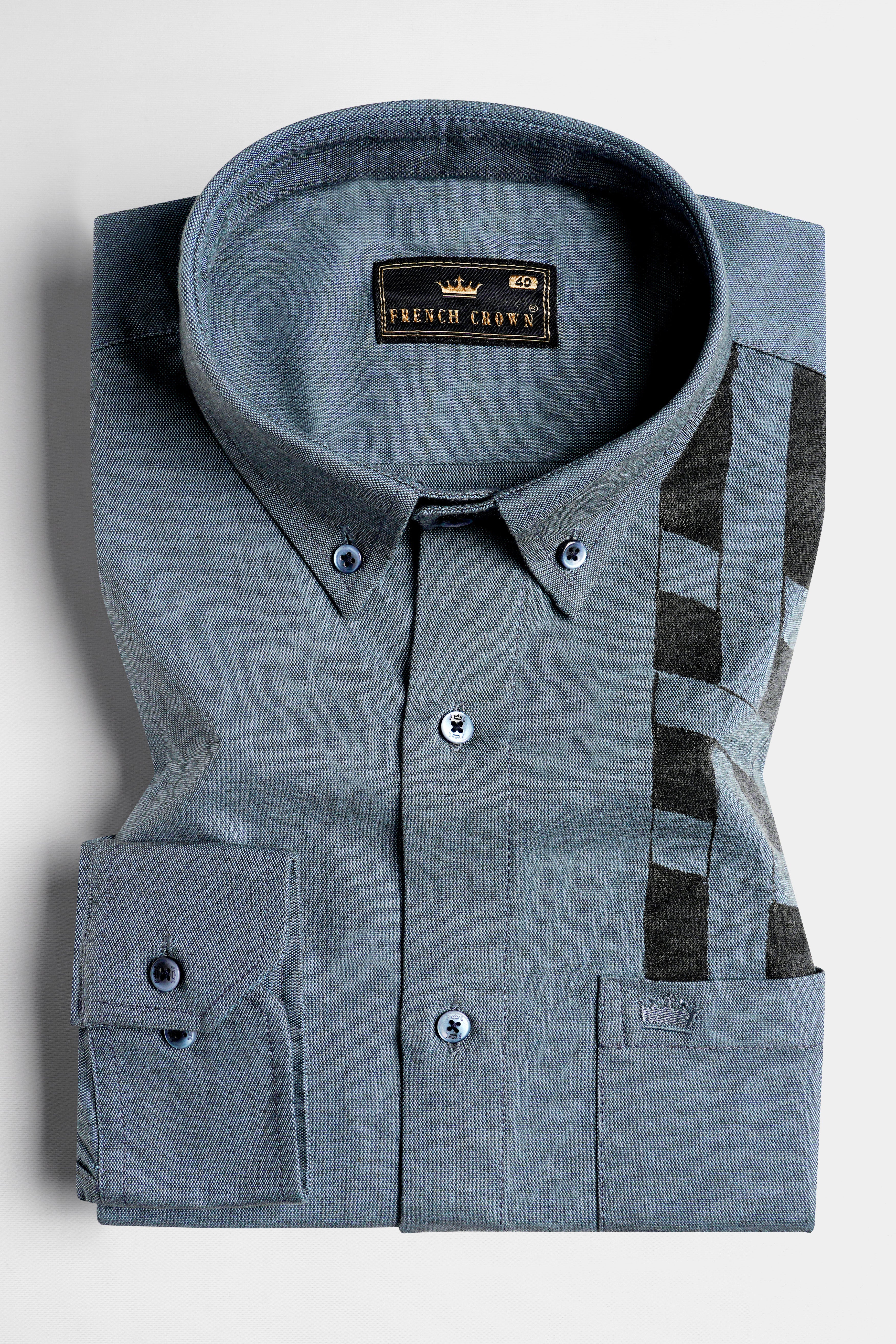 Gravel Gray Two Tone Hand Painted Royal Oxford Designer Shirt 6495-BD-BLE-ART-38, 6495-BD-BLE-ART-H-38, 6495-BD-BLE-ART-39, 6495-BD-BLE-ART-H-39, 6495-BD-BLE-ART-40, 6495-BD-BLE-ART-H-40, 6495-BD-BLE-ART-42, 6495-BD-BLE-ART-H-42, 6495-BD-BLE-ART-44, 6495-BD-BLE-ART-H-44, 6495-BD-BLE-ART-46, 6495-BD-BLE-ART-H-46, 6495-BD-BLE-ART-48, 6495-BD-BLE-ART-H-48, 6495-BD-BLE-ART-50, 6495-BD-BLE-ART-H-50, 6495-BD-BLE-ART-52, 6495-BD-BLE-ART-H-52