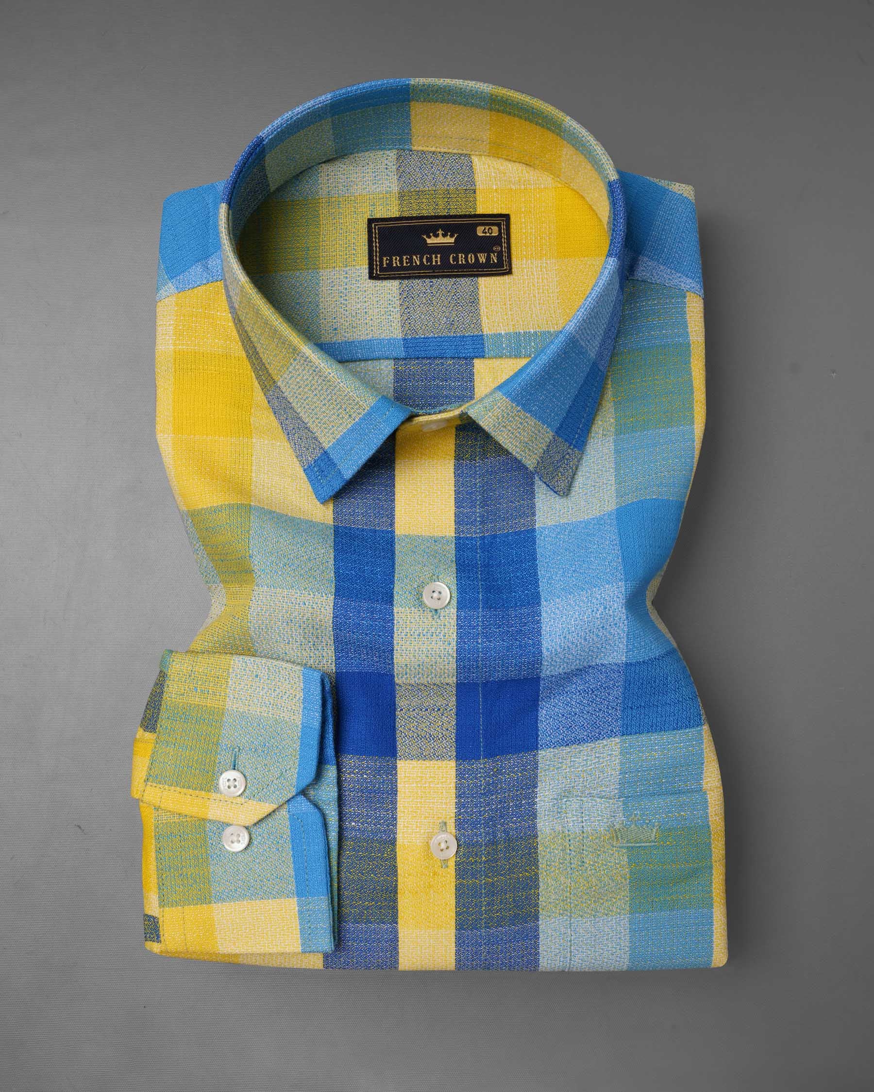 Candlelight Multicolour Checkered Dobby Premium Giza Cotton Shirt  6512-38, 6512-H-38, 6512-39, 6512-H-39, 6512-40, 6512-H-40, 6512-42, 6512-H-42, 6512-44, 6512-H-44, 6512-46, 6512-H-46, 6512-48, 6512-H-48, 6512-50, 6512-H-50, 6512-52, 6512-H-52