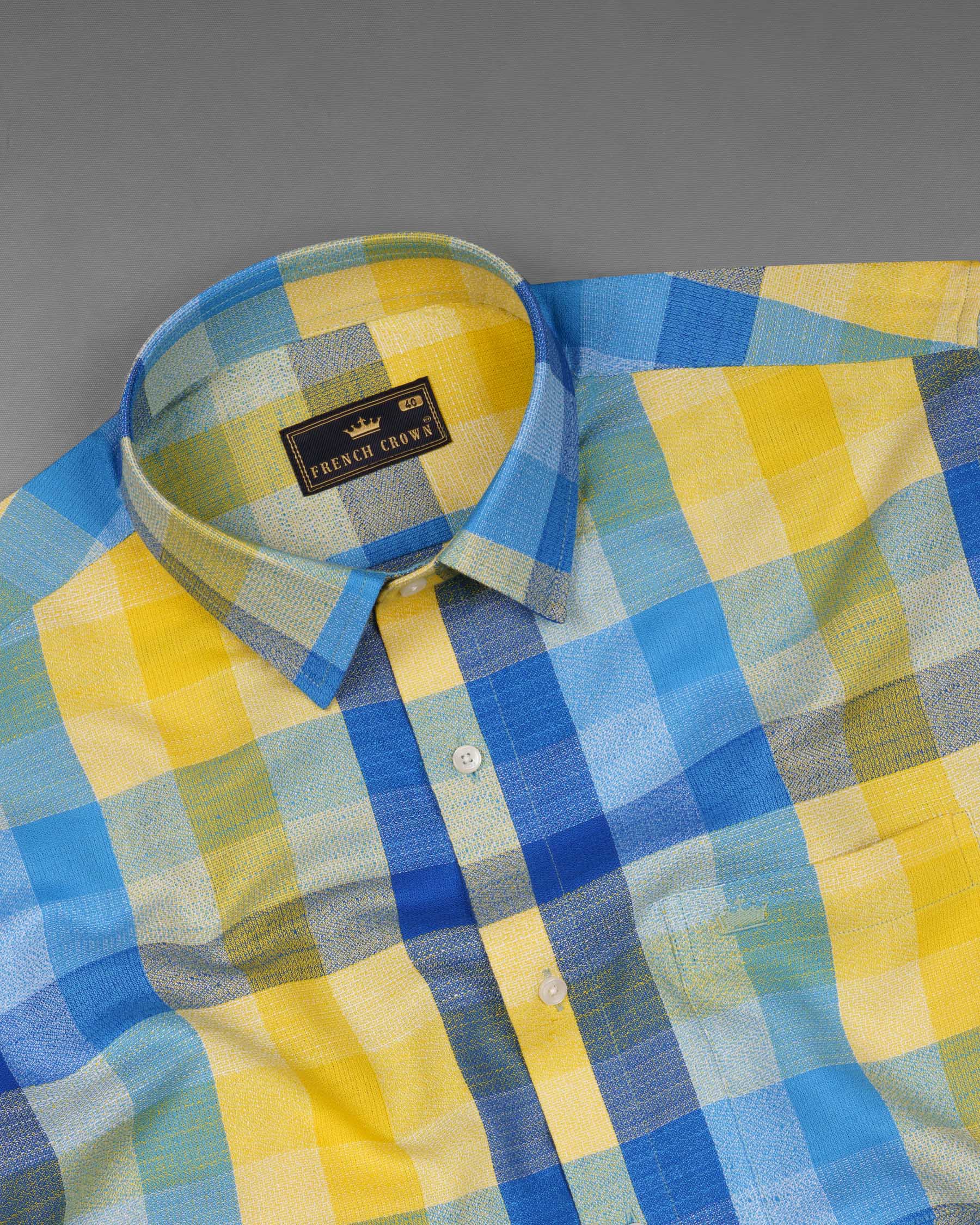 Candlelight Multicolour Checkered Dobby Premium Giza Cotton Shirt  6512-38, 6512-H-38, 6512-39, 6512-H-39, 6512-40, 6512-H-40, 6512-42, 6512-H-42, 6512-44, 6512-H-44, 6512-46, 6512-H-46, 6512-48, 6512-H-48, 6512-50, 6512-H-50, 6512-52, 6512-H-52