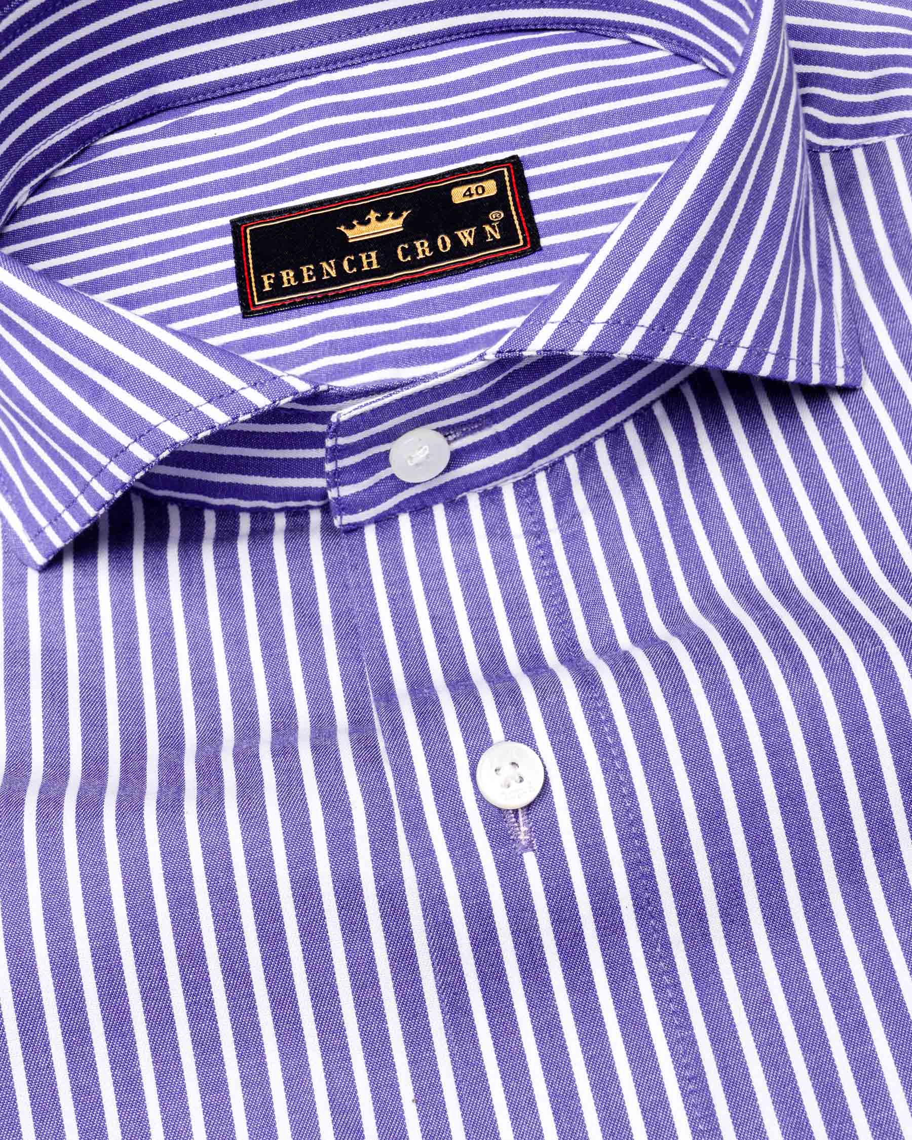 Chetwode with Bright White Striped Chambray Premium Cotton Shirt 6518-CA-38, 6518-CA-H-38, 6518-CA-39, 6518-CA-H-39, 6518-CA-40, 6518-CA-H-40, 6518-CA-42, 6518-CA-H-42, 6518-CA-44, 6518-CA-H-44, 6518-CA-46, 6518-CA-H-46, 6518-CA-48, 6518-CA-H-48, 6518-CA-50, 6518-CA-H-50, 6518-CA-52, 6518-CA-H-52