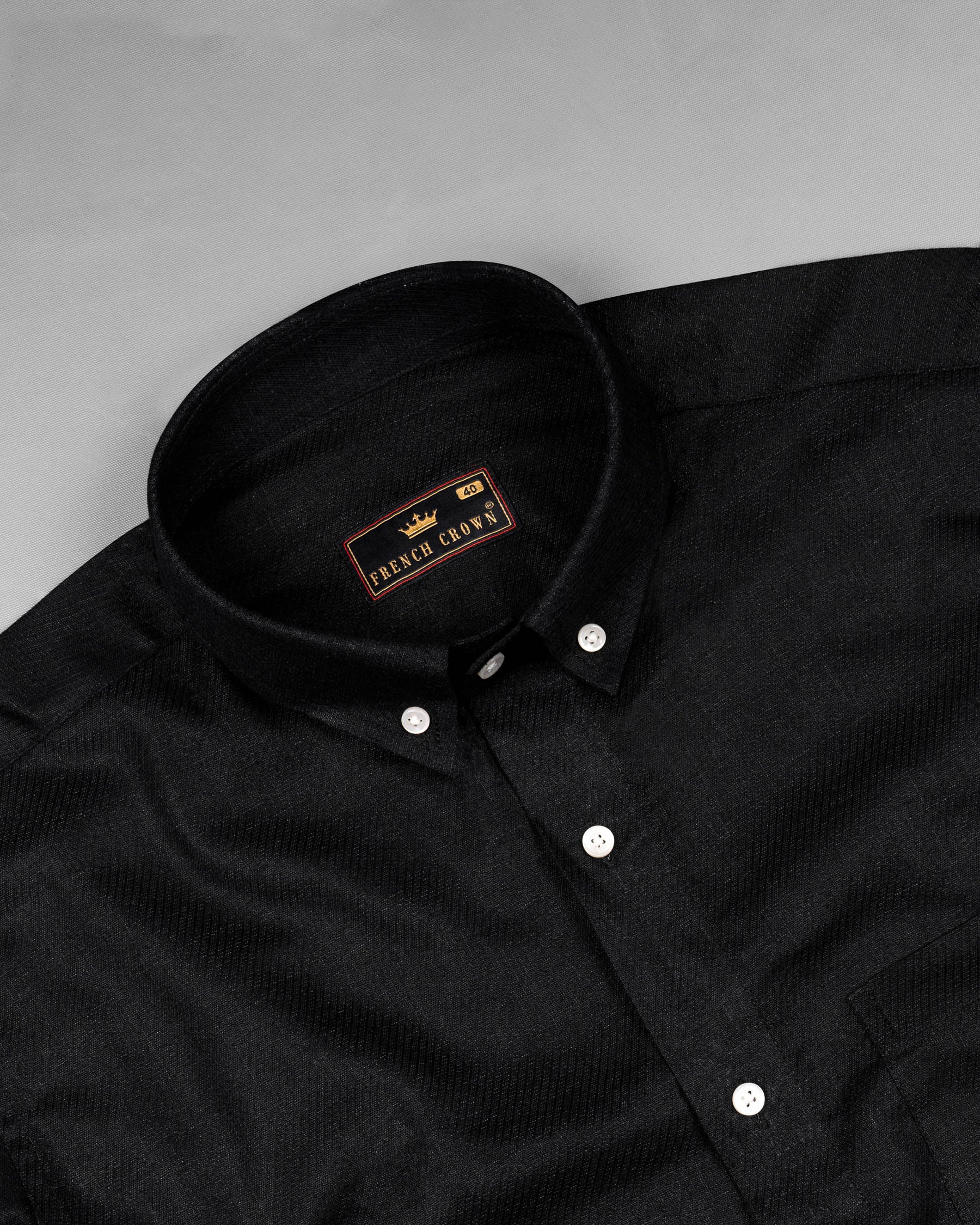 Zeus Black Heavyweight Luxurious Linen Shirt 6533-BD-38,6533-BD-H-38,6533-BD-39,6533-BD-H-39,6533-BD-40,6533-BD-H-40,6533-BD-42,6533-BD-H-42,6533-BD-44,6533-BD-H-44,6533-BD-46,6533-BD-H-46,6533-BD-48,6533-BD-H-48,6533-BD-50,6533-BD-H-50,6533-BD-52,6533-BD-H-52