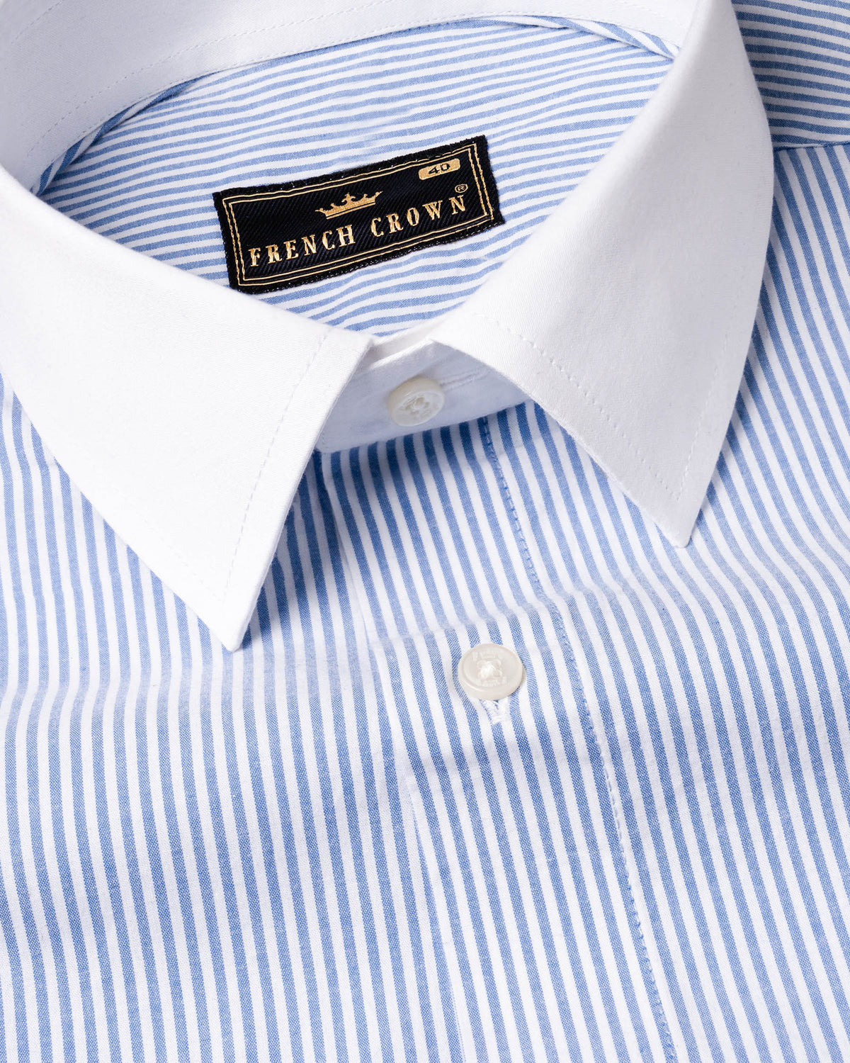 Periwinkle Blue Striped with White Collar Premium Cotton Shirt 6613-WCC-38,6613-WCC-H-38,6613-WCC-39,6613-WCC-H-39,6613-WCC-40,6613-WCC-H-40,6613-WCC-42,6613-WCC-H-42,6613-WCC-44,6613-WCC-H-44,6613-WCC-46,6613-WCC-H-46,6613-WCC-48,6613-WCC-H-48,6613-WCC-50,6613-WCC-H-50,6613-WCC-52,6613-WCC-H-52