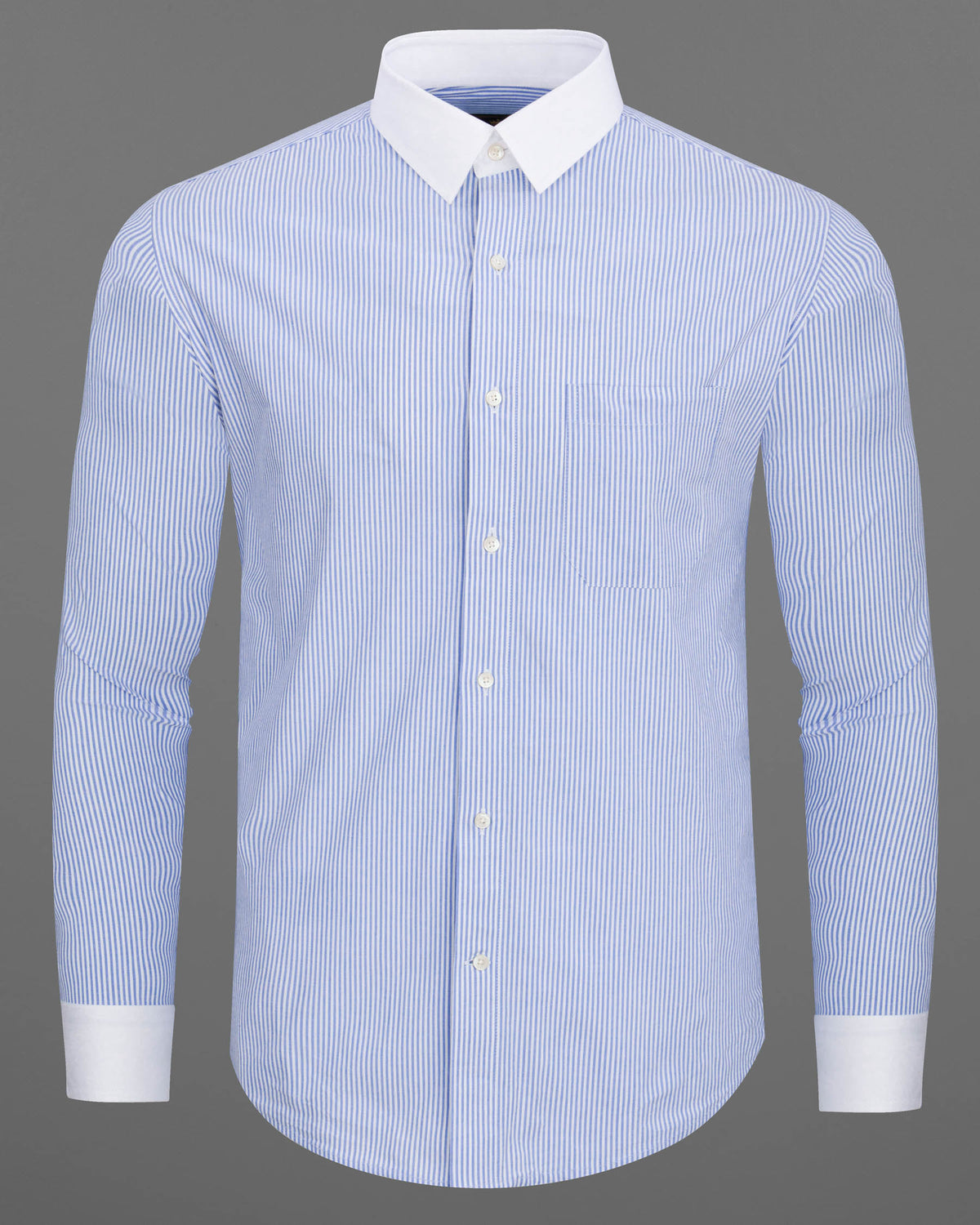 Periwinkle Blue Striped with White Collar Premium Cotton Shirt 6613-WCC-38,6613-WCC-H-38,6613-WCC-39,6613-WCC-H-39,6613-WCC-40,6613-WCC-H-40,6613-WCC-42,6613-WCC-H-42,6613-WCC-44,6613-WCC-H-44,6613-WCC-46,6613-WCC-H-46,6613-WCC-48,6613-WCC-H-48,6613-WCC-50,6613-WCC-H-50,6613-WCC-52,6613-WCC-H-52