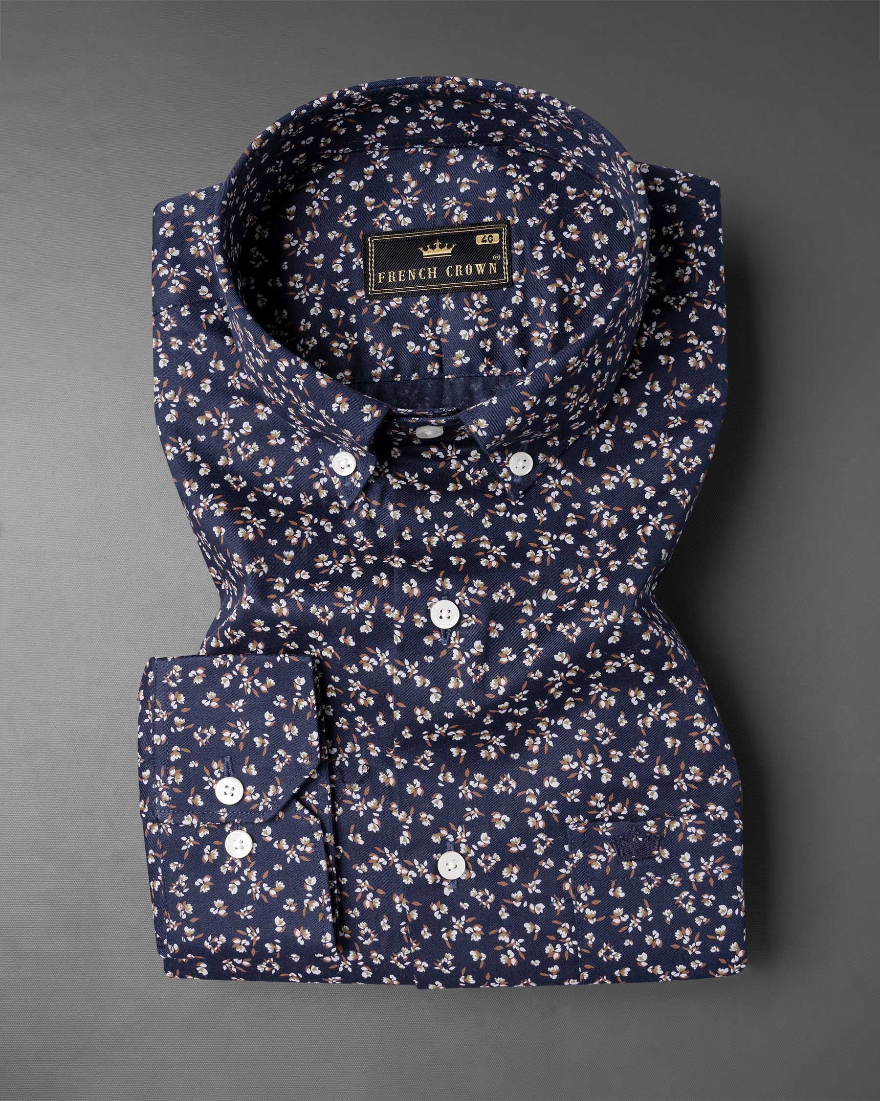 Mirage Blue and White Floral Printed Super Soft Premium Cotton Shirt 6710-BD-38,6710-BD-38,6710-BD-39,6710-BD-39,6710-BD-40,6710-BD-40,6710-BD-42,6710-BD-42,6710-BD-44,6710-BD-44,6710-BD-46,6710-BD-46,6710-BD-48,6710-BD-48,6710-BD-50,6710-BD-50,6710-BD-52,6710-BD-52