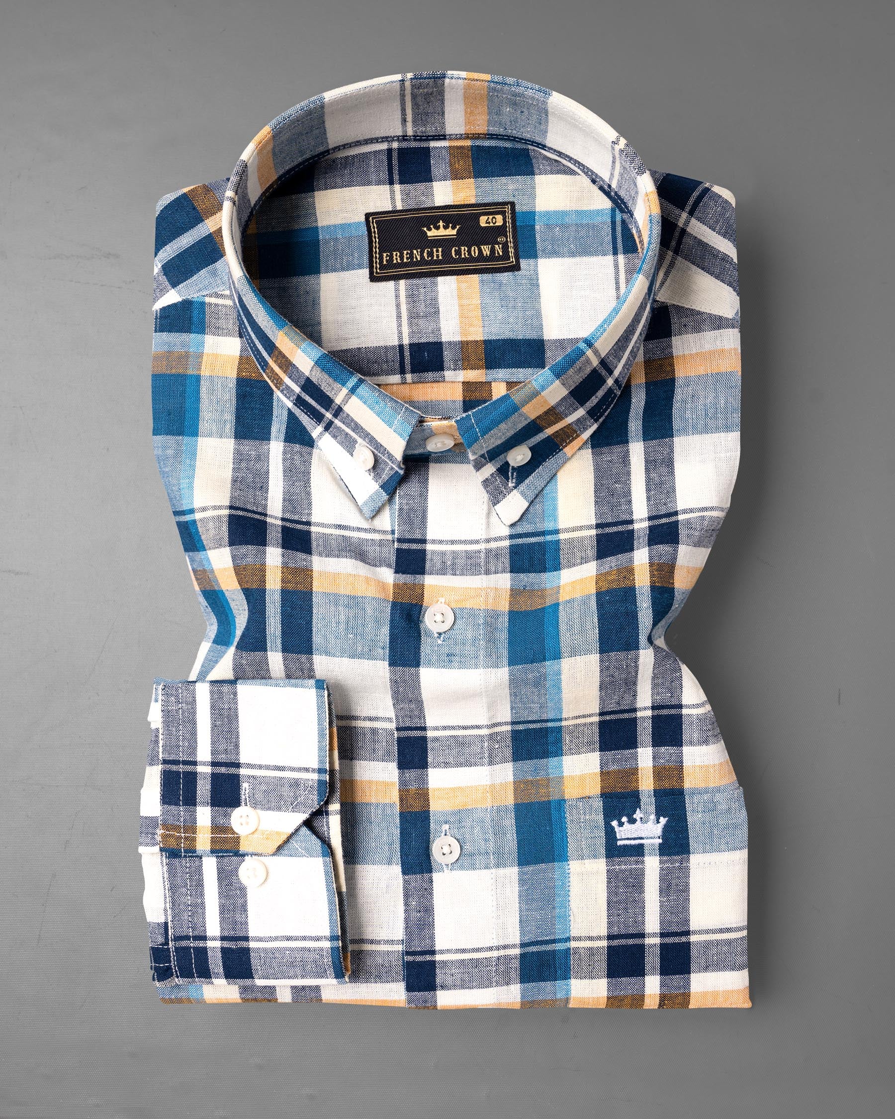 Shakespeare with Blue Whale Checkered Luxurious Linen Shirt 6725-BD-38,6725-BD-38,6725-BD-39,6725-BD-39,6725-BD-40,6725-BD-40,6725-BD-42,6725-BD-42,6725-BD-44,6725-BD-44,6725-BD-46,6725-BD-46,6725-BD-48,6725-BD-48,6725-BD-50,6725-BD-50,6725-BD-52,6725-BD-52