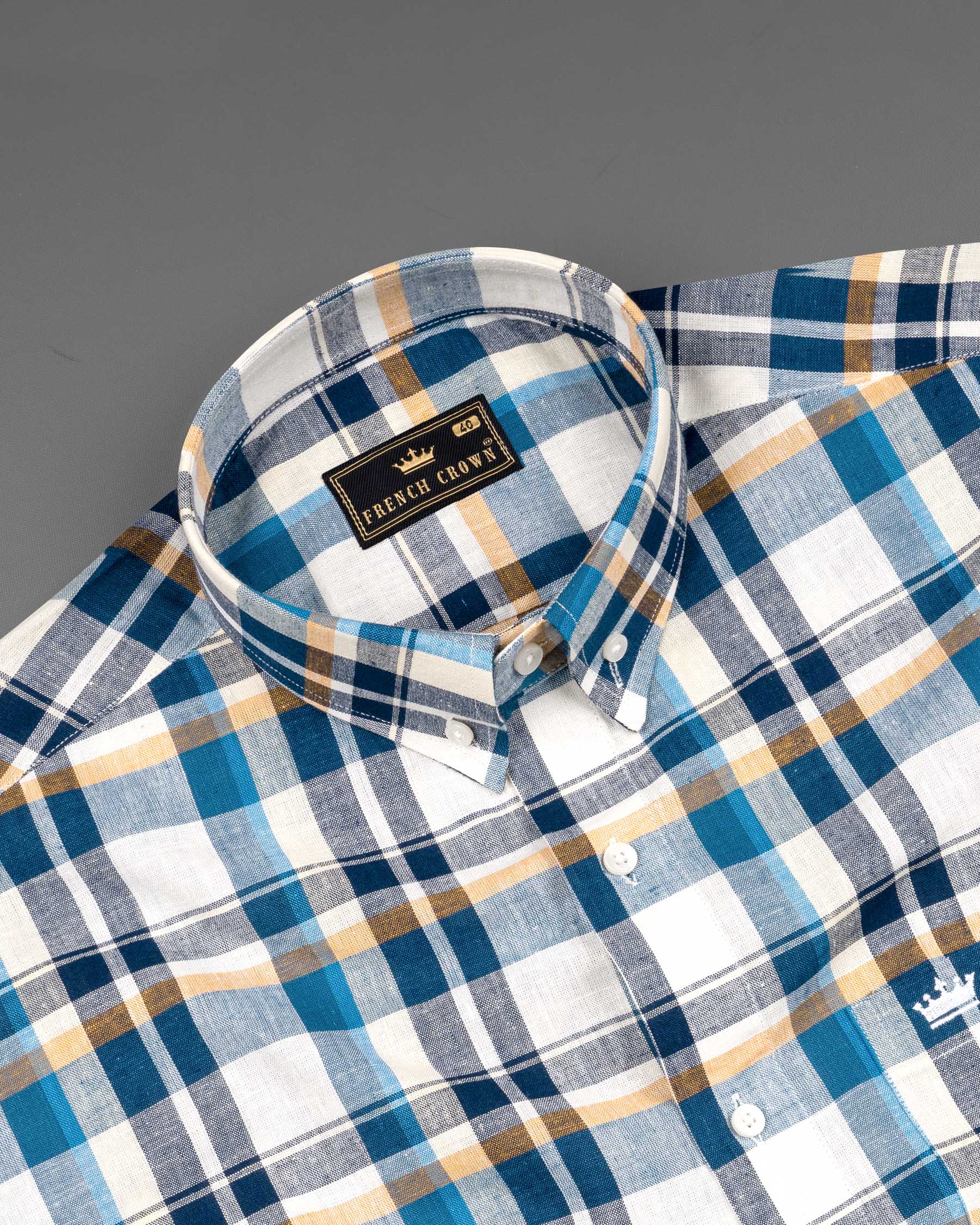 Shakespeare with Blue Whale Checkered Luxurious Linen Shirt 6725-BD-38,6725-BD-38,6725-BD-39,6725-BD-39,6725-BD-40,6725-BD-40,6725-BD-42,6725-BD-42,6725-BD-44,6725-BD-44,6725-BD-46,6725-BD-46,6725-BD-48,6725-BD-48,6725-BD-50,6725-BD-50,6725-BD-52,6725-BD-52