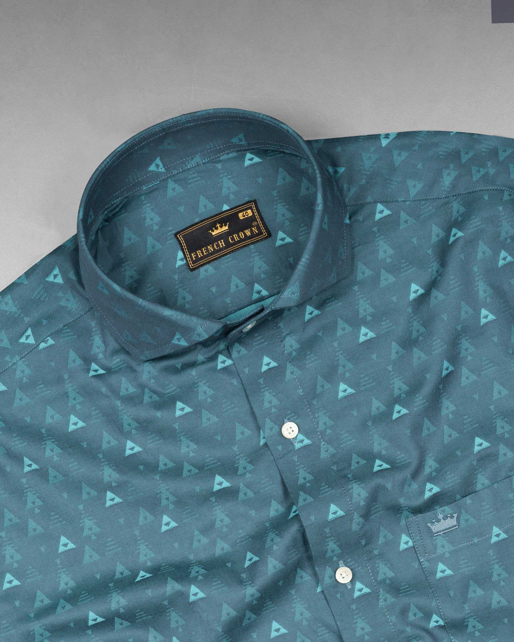 Cadet and Neptune Jacquard Triangle Textured Premium Giza Cotton Shirt  6759-CA-38,6759-CA-38,6759-CA-39,6759-CA-39,6759-CA-40,6759-CA-40,6759-CA-42,6759-CA-42,6759-CA-44,6759-CA-44,6759-CA-46,6759-CA-46,6759-CA-48,6759-CA-48,6759-CA-50,6759-CA-50,6759-CA-52,6759-CA-52