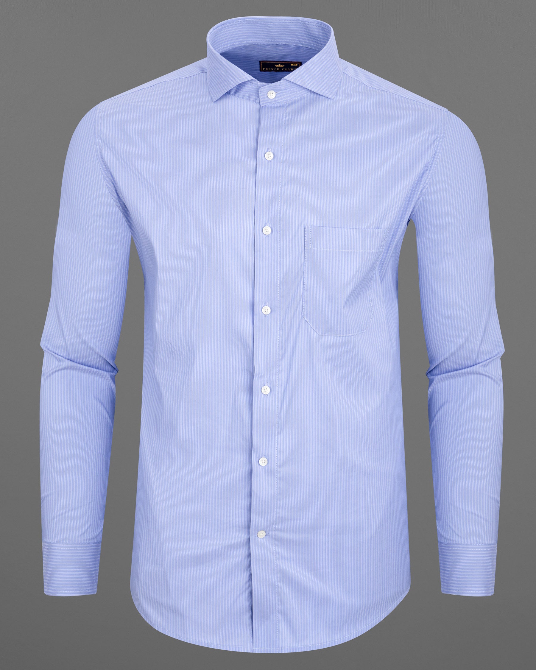 Casper Blue Striped Premium Cotton Shirt 6777-CA-38,6777-CA-38,6777-CA-39,6777-CA-39,6777-CA-40,6777-CA-40,6777-CA-42,6777-CA-42,6777-CA-44,6777-CA-44,6777-CA-46,6777-CA-46,6777-CA-48,6777-CA-48,6777-CA-50,6777-CA-50,6777-CA-52,6777-CA-52