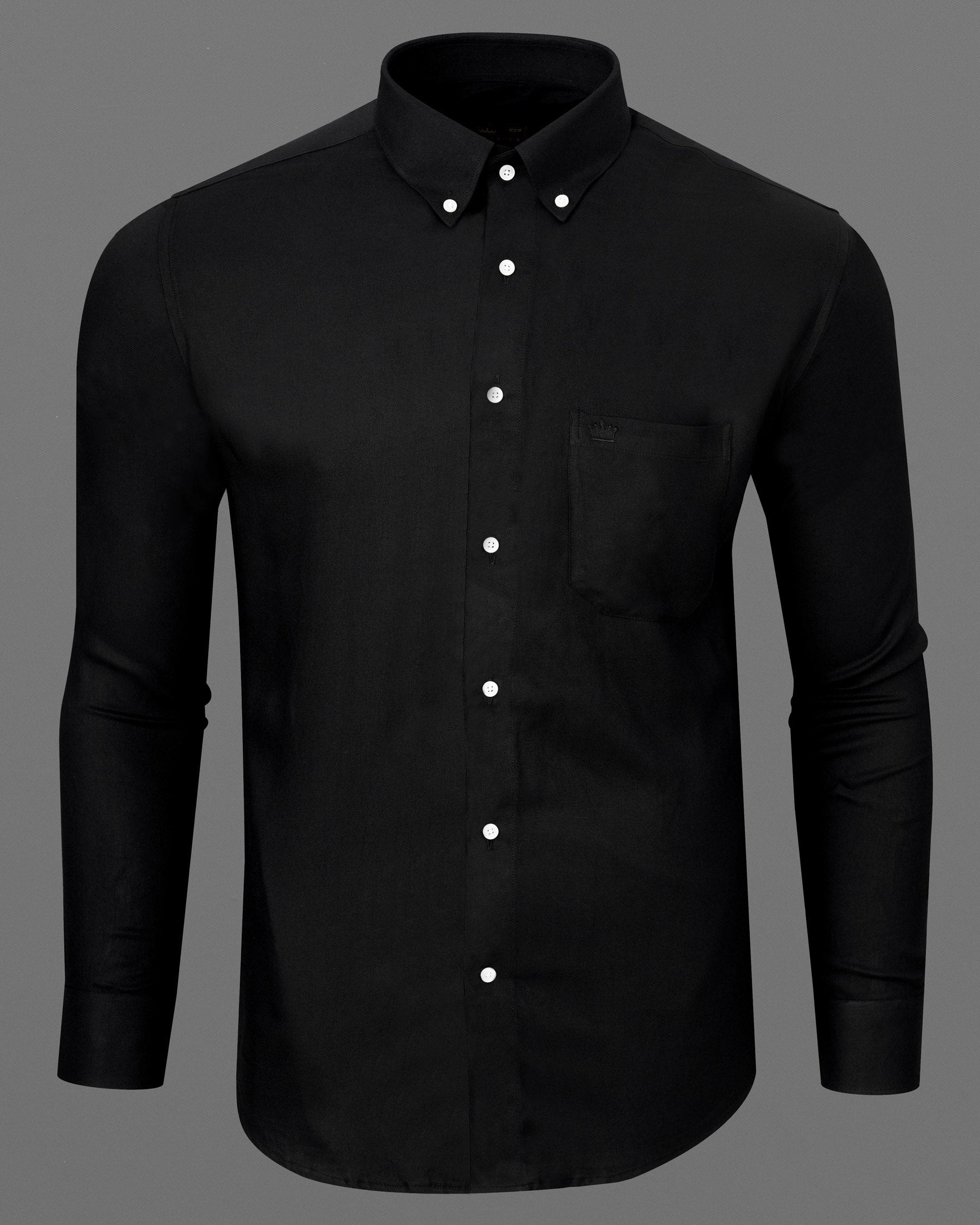 Jade Black Premium Cotton Shirt