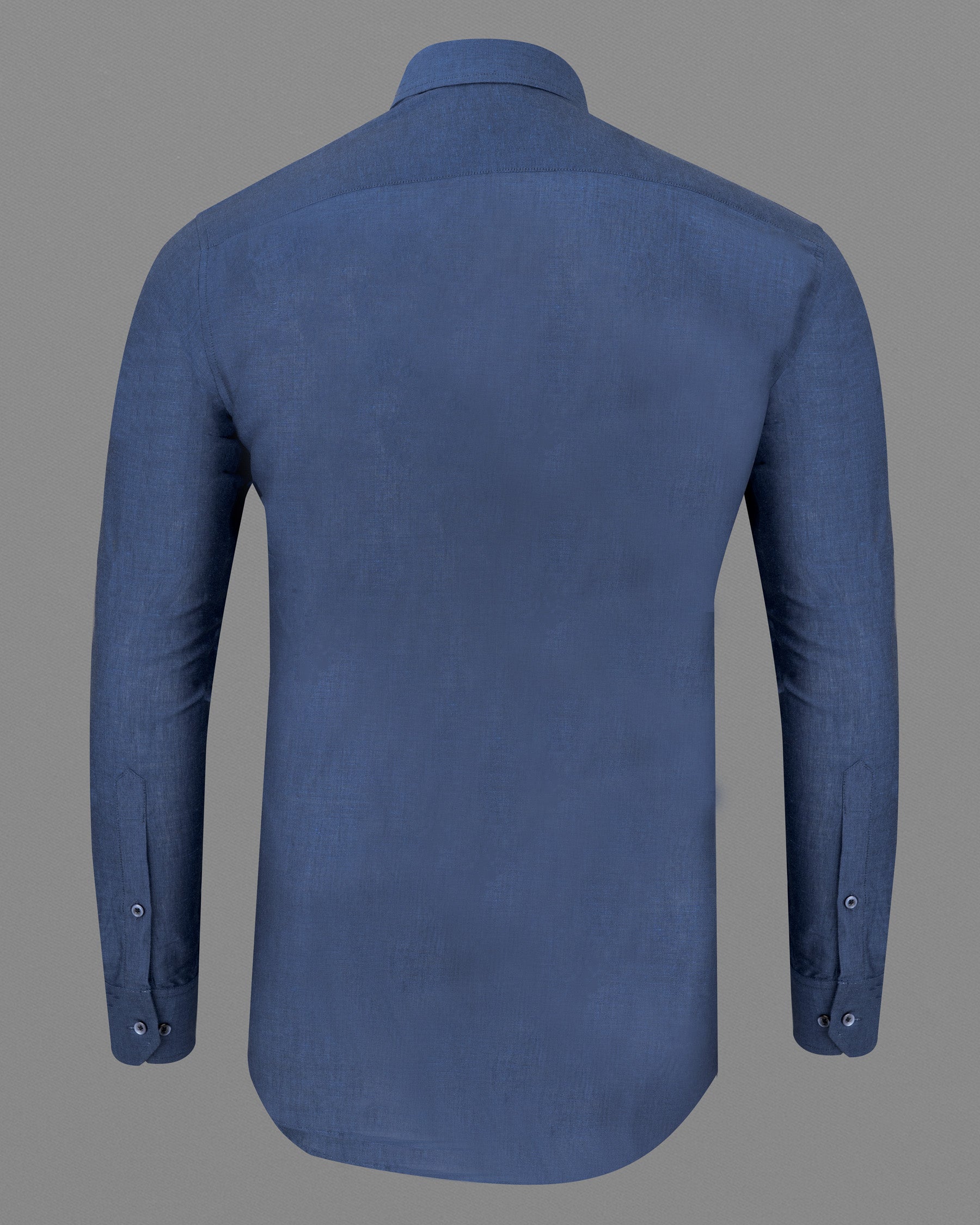 Rhino Blue Luxurious Linen Shirt