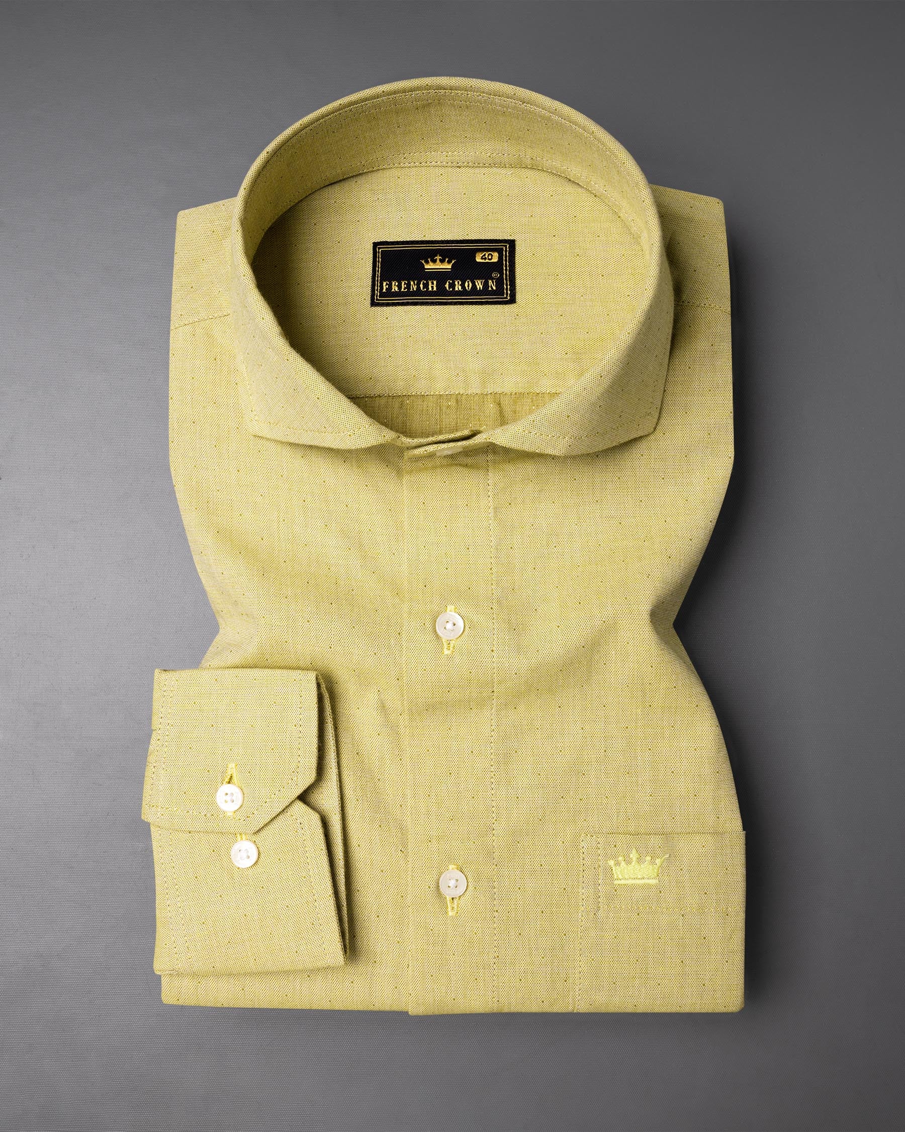 Grandis Yellow Dobby Textured Premium Cotton Shirt 6892-CA-38,6892-CA-38,6892-CA-39,6892-CA-39,6892-CA-40,6892-CA-40,6892-CA-42,6892-CA-42,6892-CA-44,6892-CA-44,6892-CA-46,6892-CA-46,6892-CA-48,6892-CA-48,6892-CA-50,6892-CA-50,6892-CA-52,6892-CA-52